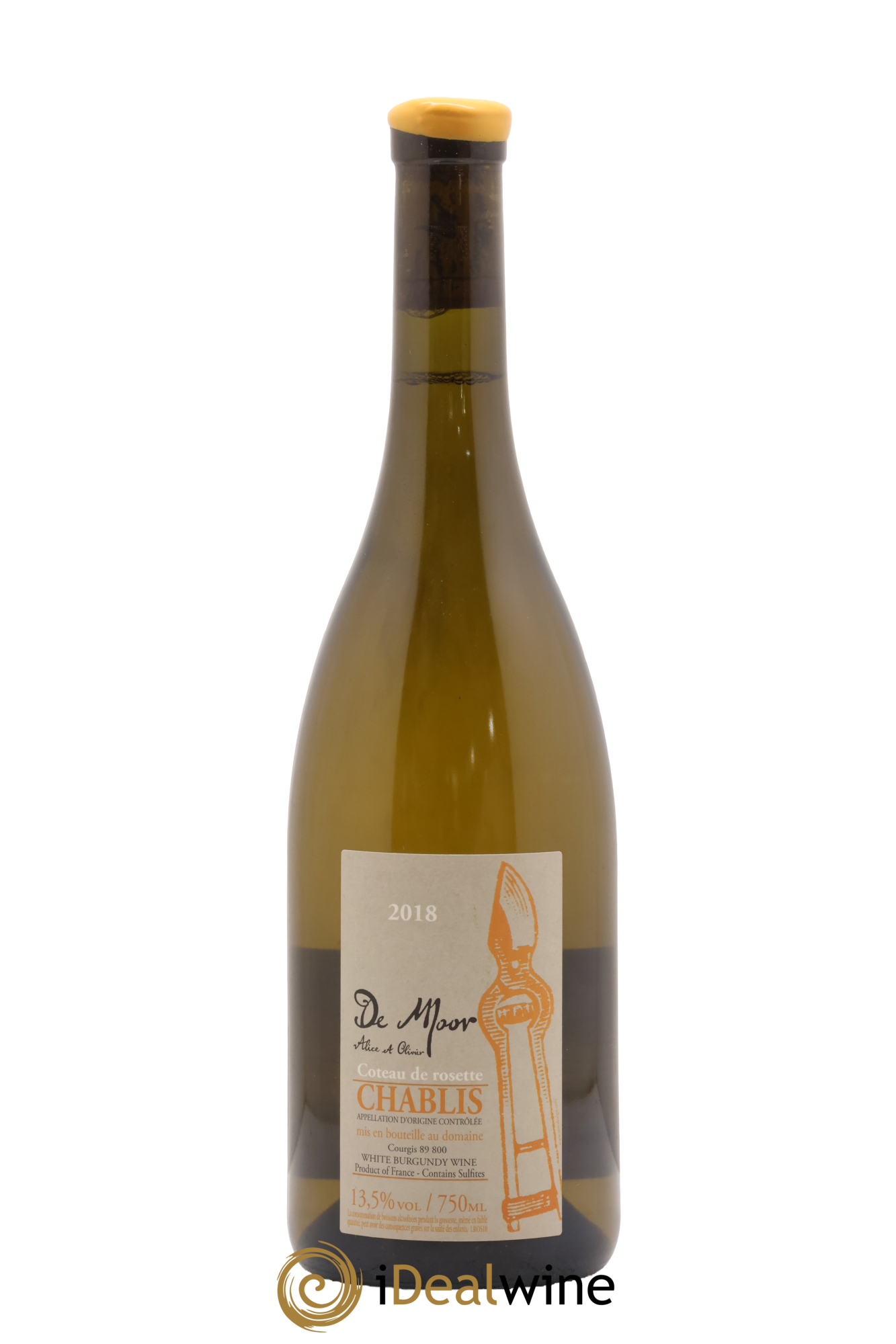 Chablis Côteau de Rosette Alice et Olivier De Moor 2018 - Lote de 1 botella - 0