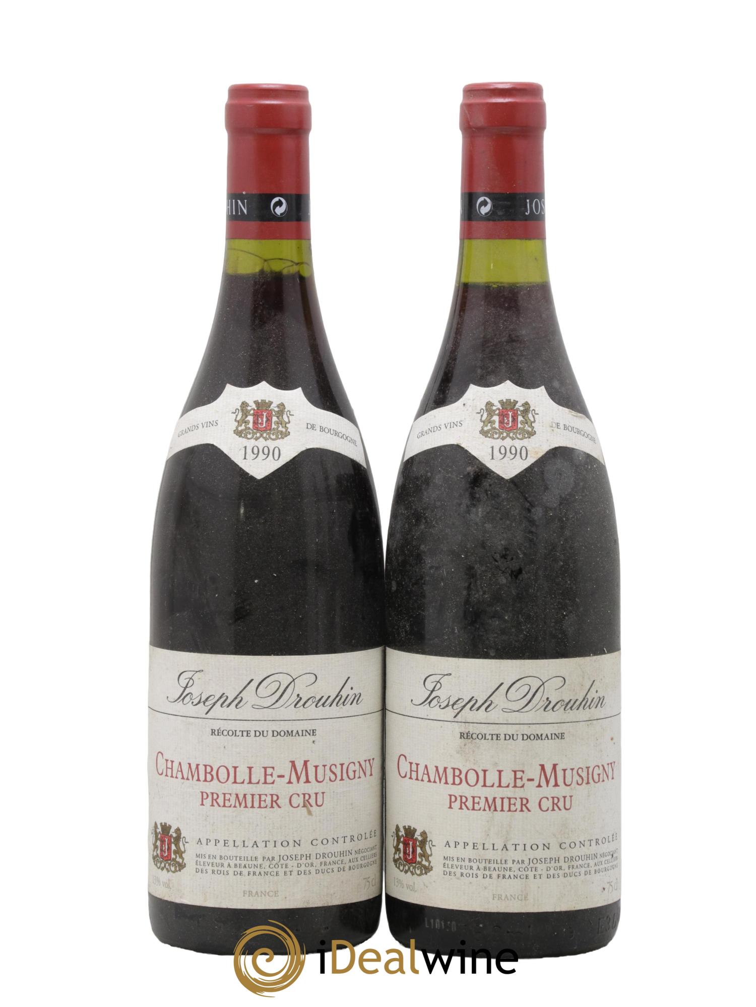 Chambolle-Musigny 1er Cru Joseph Drouhin 1990 - Posten von 2 Flaschen - 0
