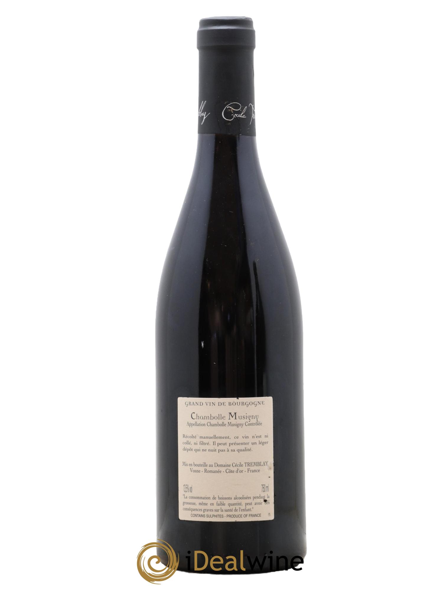 Chambolle-Musigny Les Cabottes Cécile Tremblay 2020 - Lot de 1 bouteille - 1