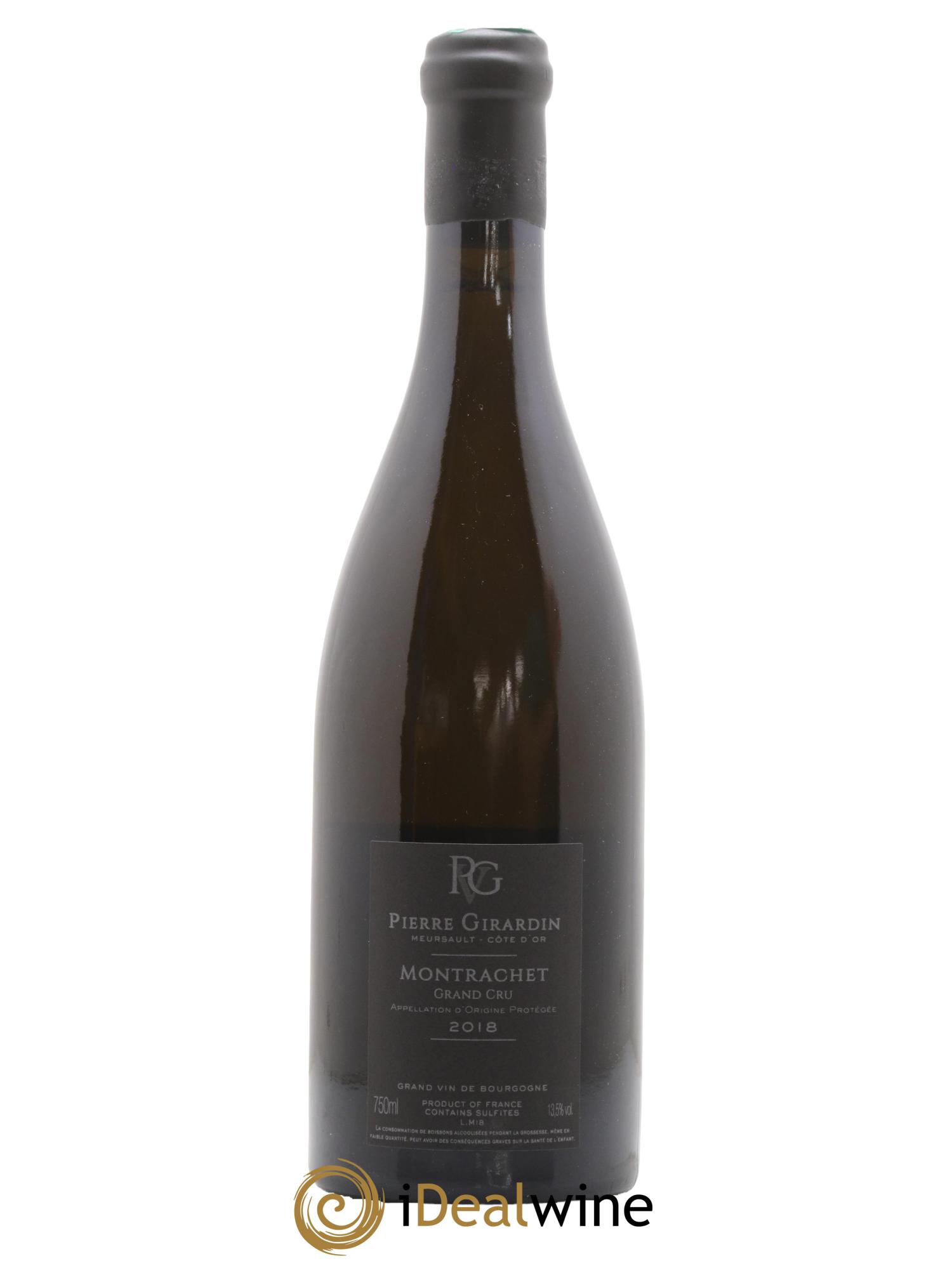 Montrachet Grand Cru Domaine Pierre Girardin 2018 - Lot de 1 bouteille - 1