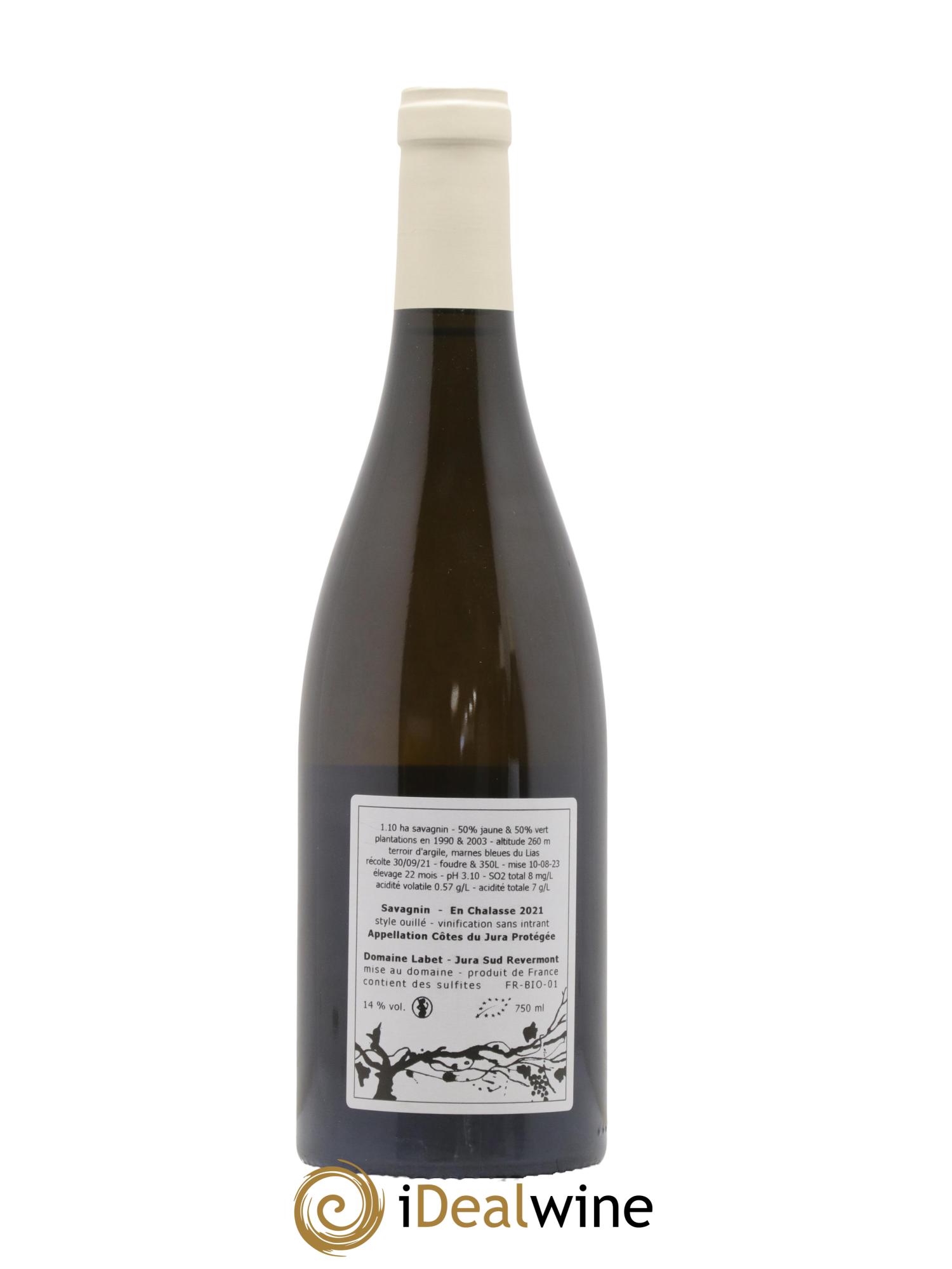 Côtes du Jura Fleur de Savagnin En Chalasse Romain - Julien - Charline Labet 2021 - Lot de 1 bouteille - 1