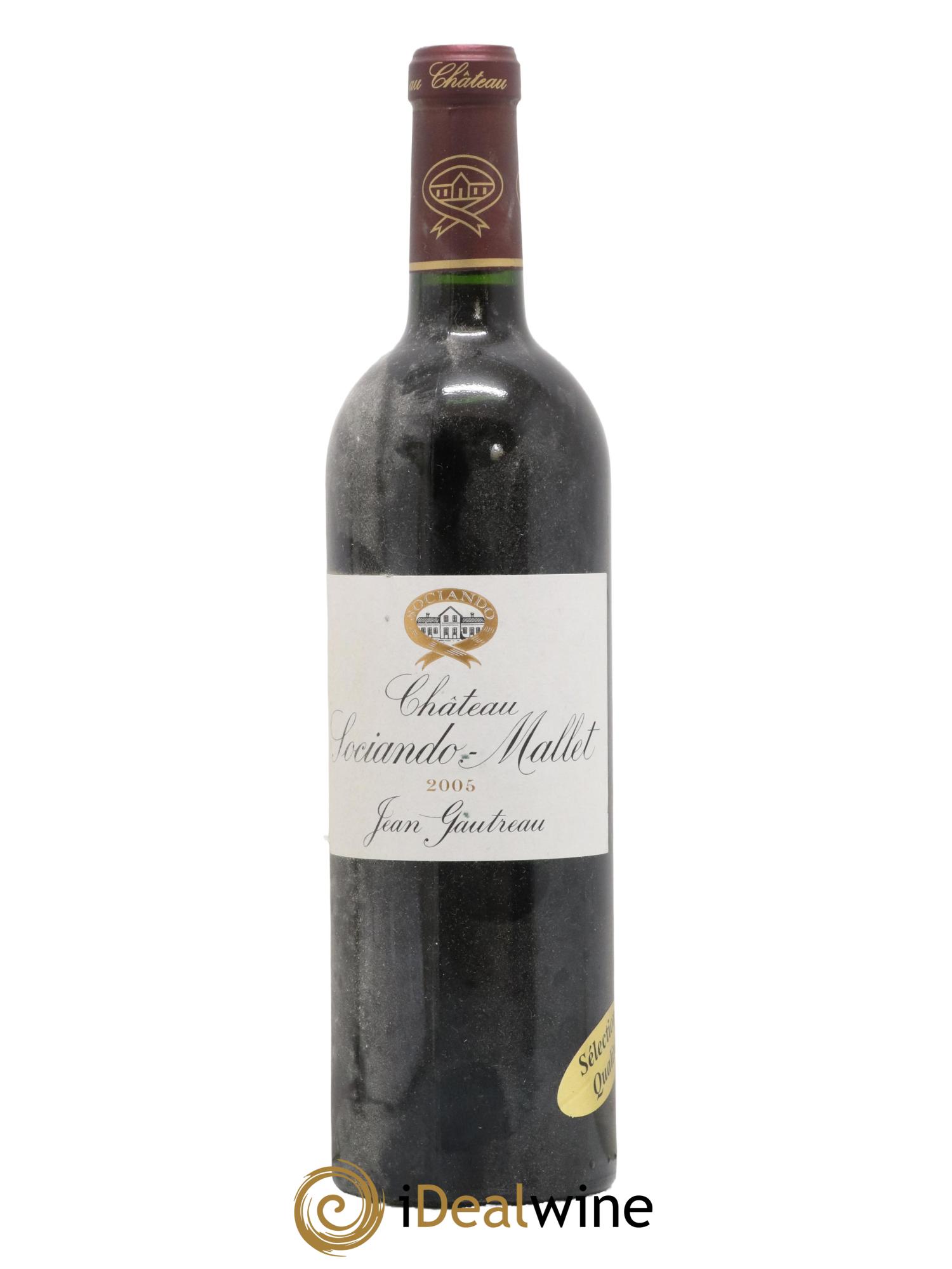 Château Sociando Mallet 2005 - Lot de 1 bouteille - 0