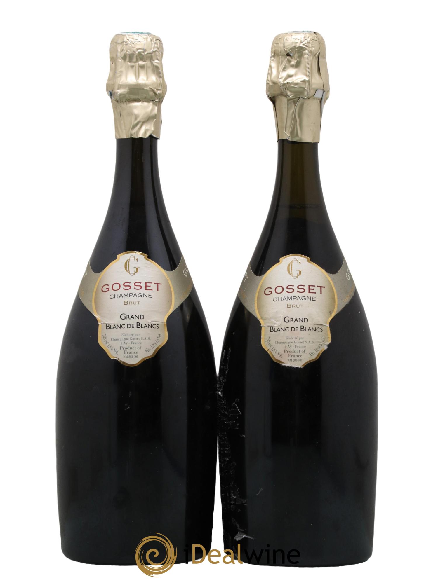 Grand Blanc de Blancs Gosset - Lot de 2 bouteilles - 0