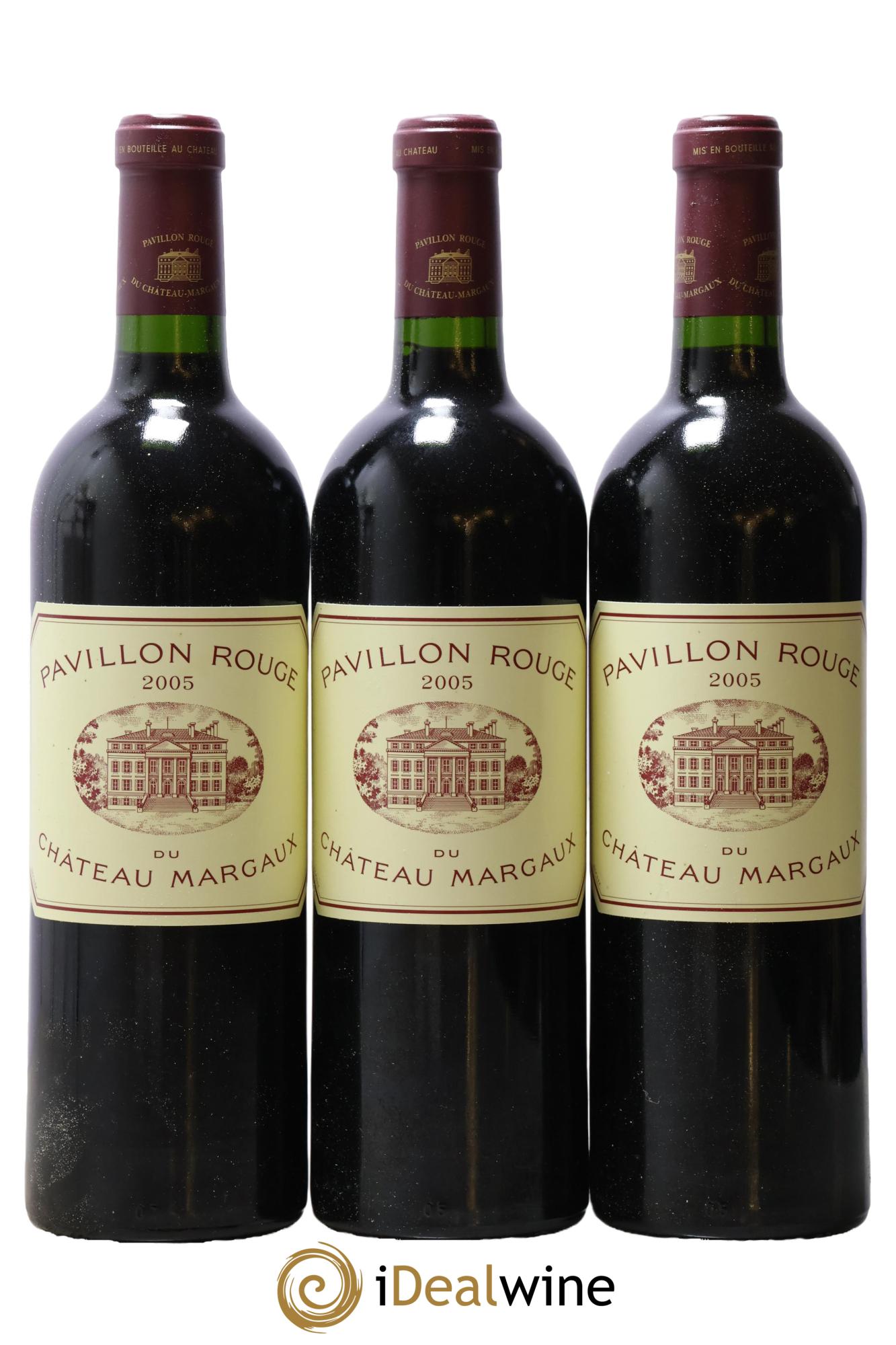 Pavillon Rouge du Château Margaux Second Vin 2005 - Lot de 3 bouteilles - 0