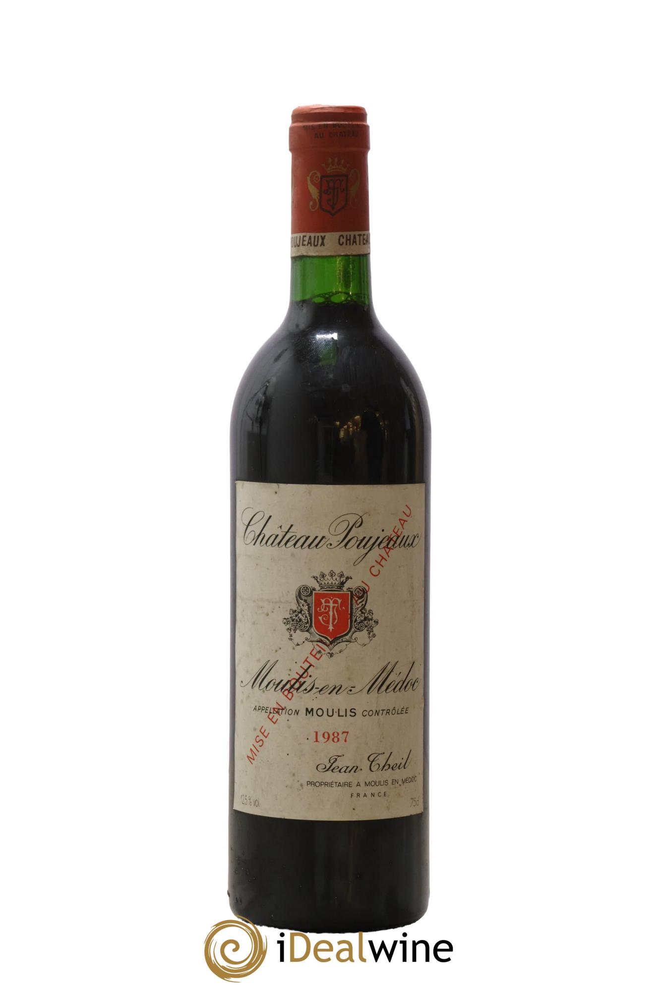 Château Poujeaux 1987 - Lot de 1 bouteille - 0