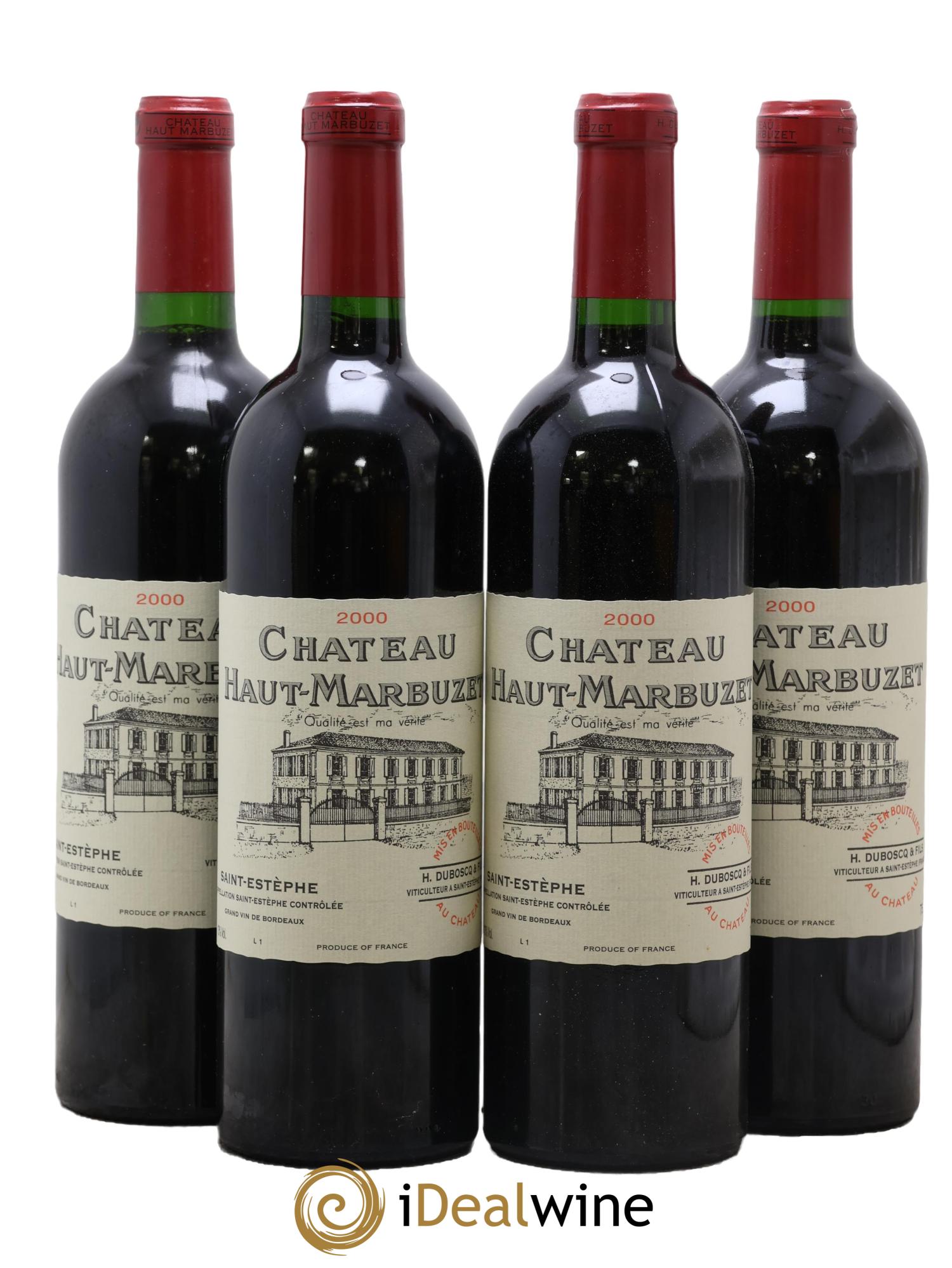 Château Haut Marbuzet 2000 - Posten von 4 Flaschen - 0