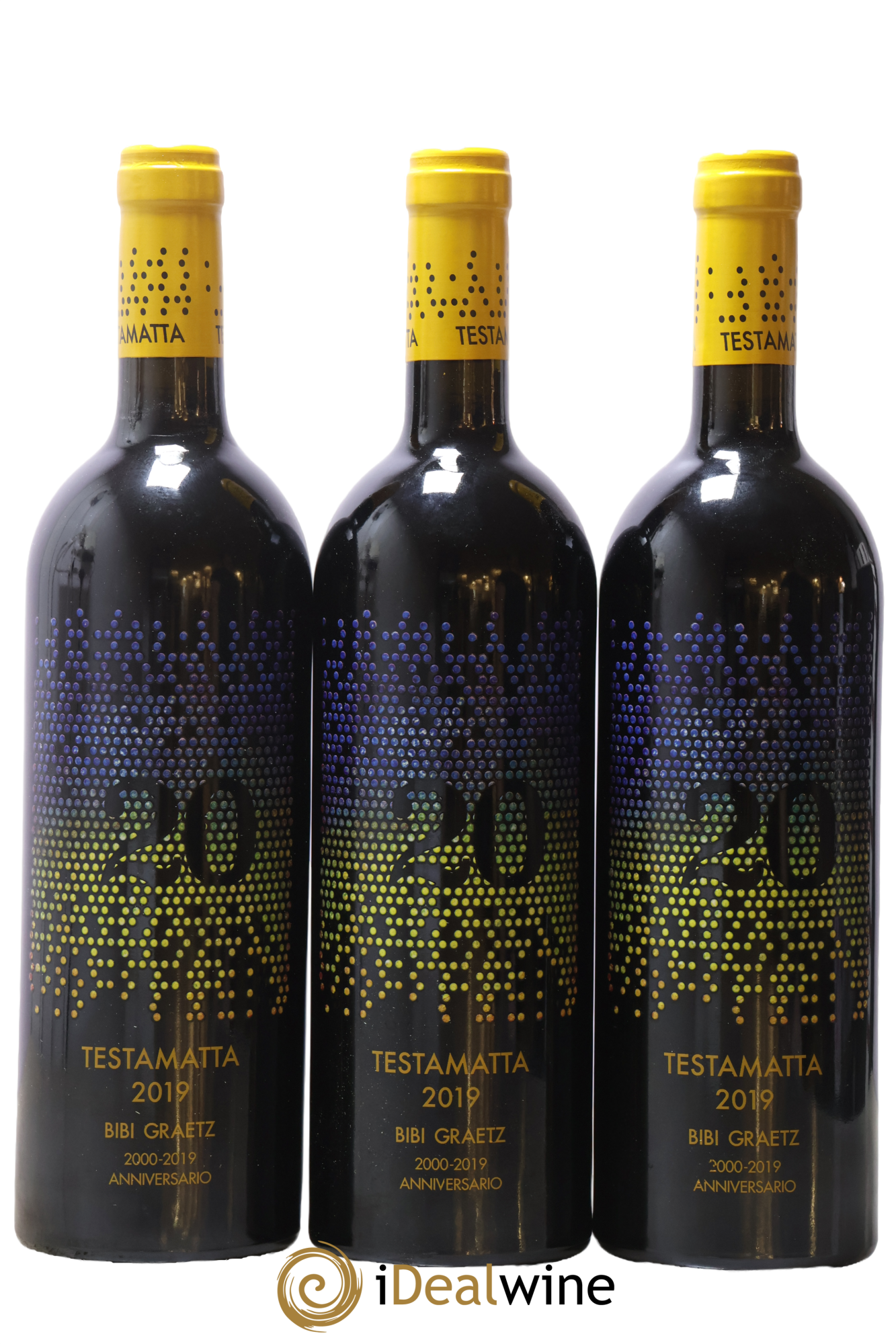 Toscana IGT Testamatta Bibi Graetz 2019 - Lot de 3 bouteilles - 0