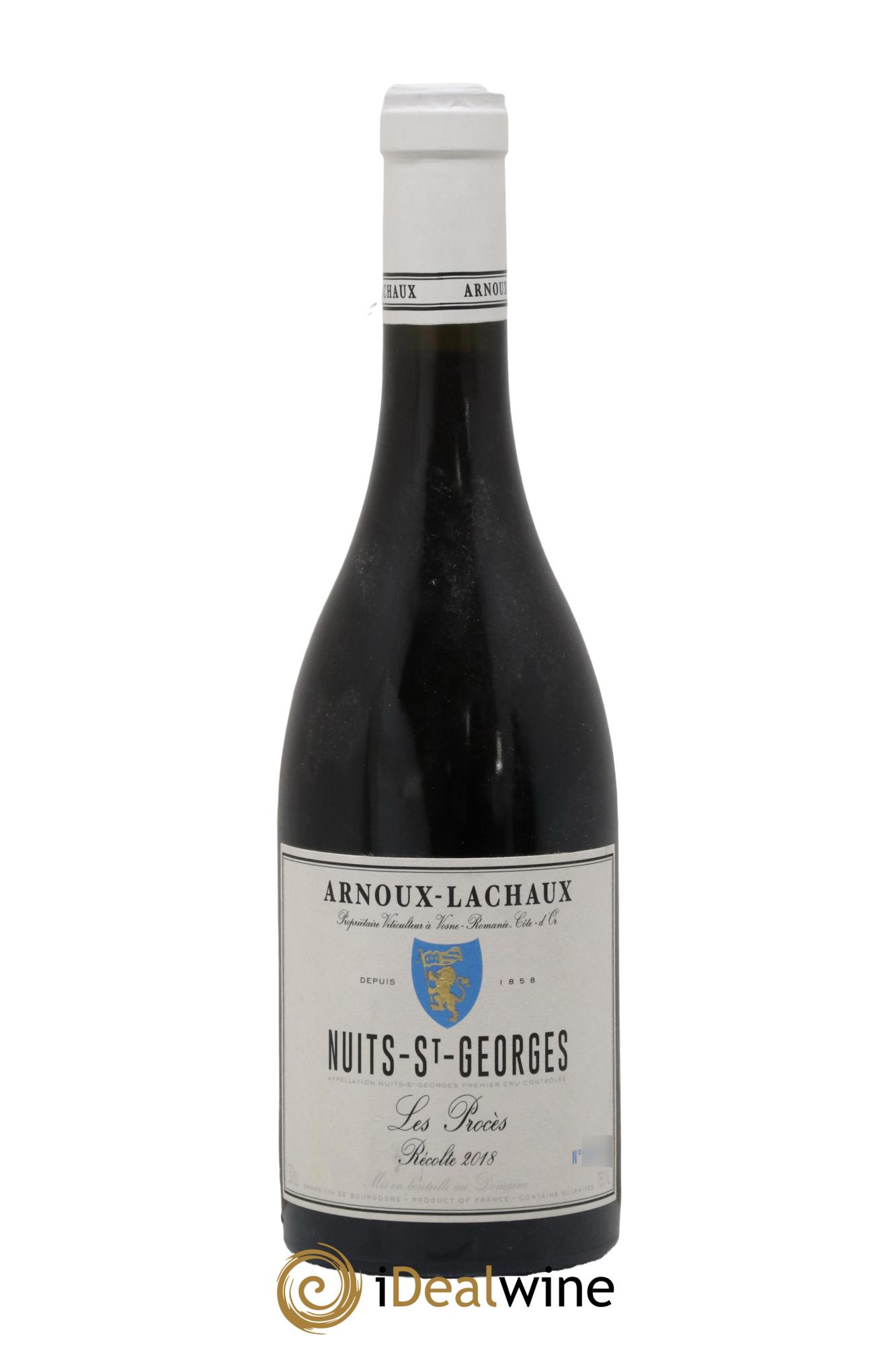 Nuits-Saint-Georges 1er Cru Les Procès Arnoux-Lachaux (Domaine) 2018 - Lot de 1 bouteille - 0