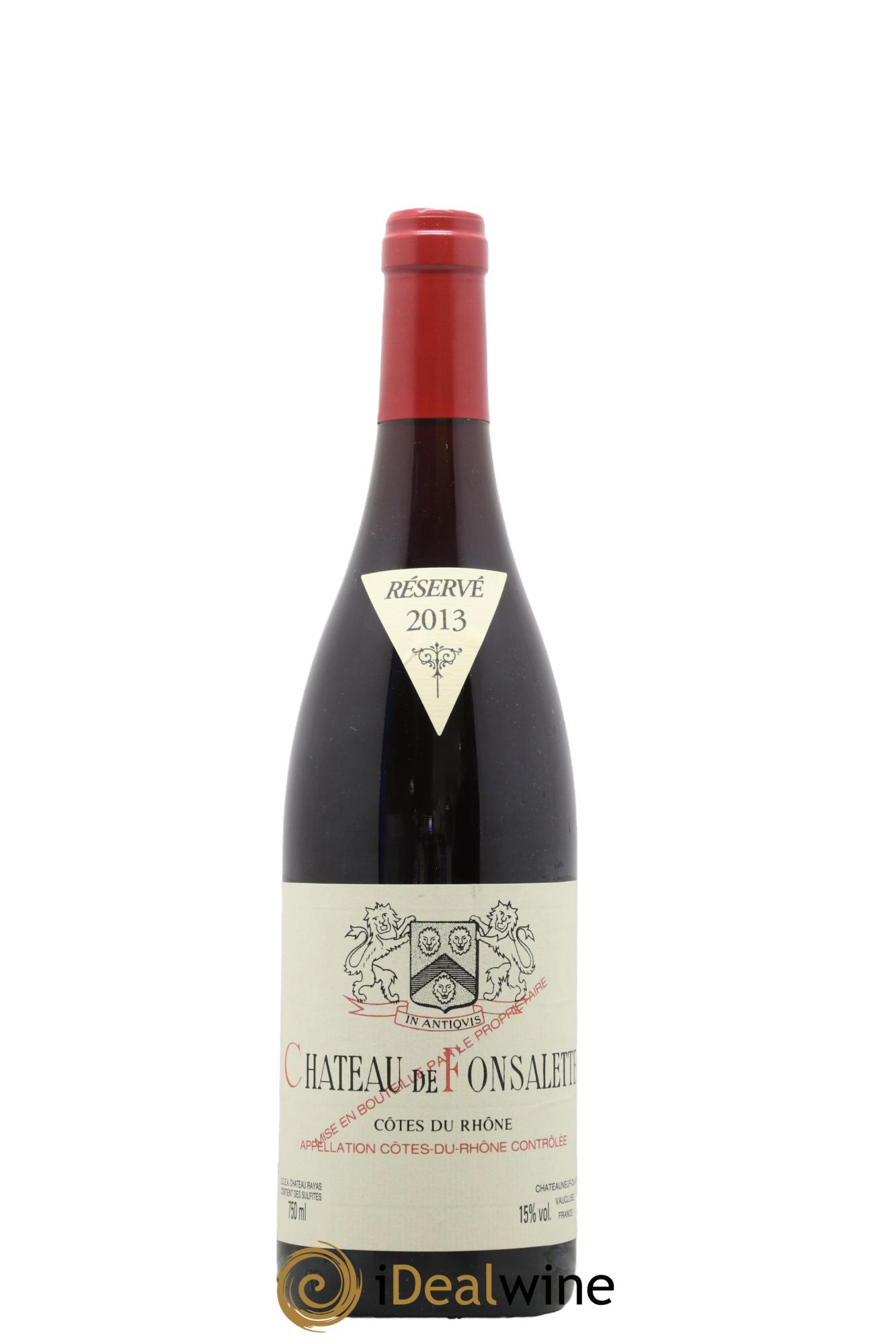 Côtes-du-Rhône Château de Fonsalette Emmanuel Reynaud 2013 - Lot de 1 bouteille - 0