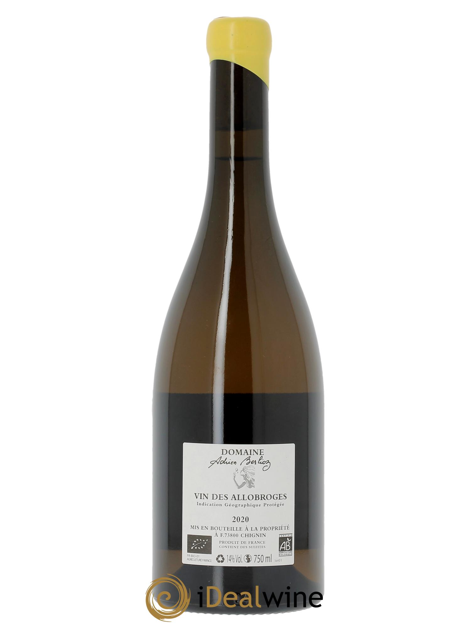 Vin des Allobroges Marcelle Adrien Berlioz 2020 - Lot de 1 bouteille - 1
