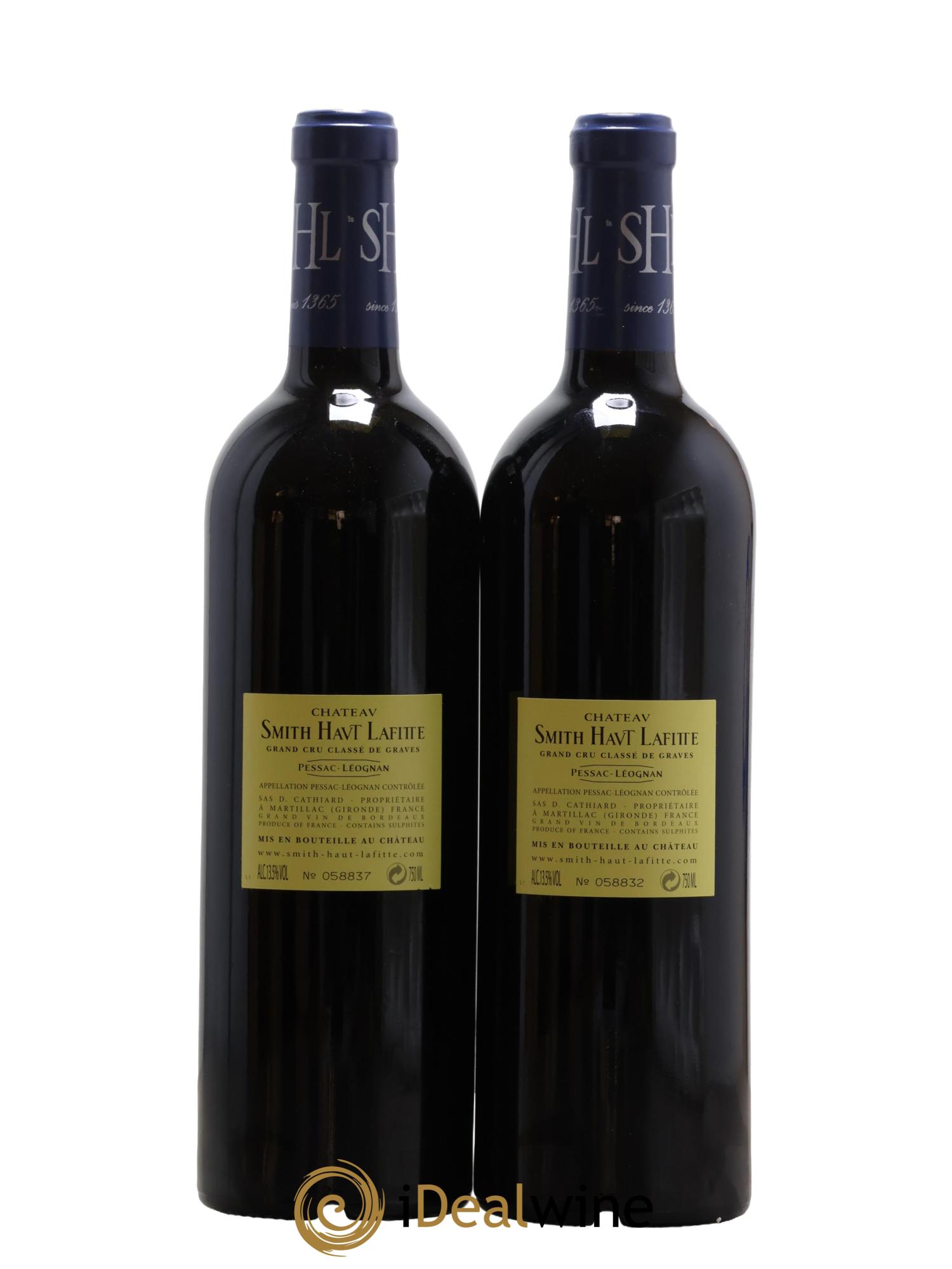 Château Smith Haut Lafitte Cru Classé de Graves  2005 - Lot of 2 bottles - 1