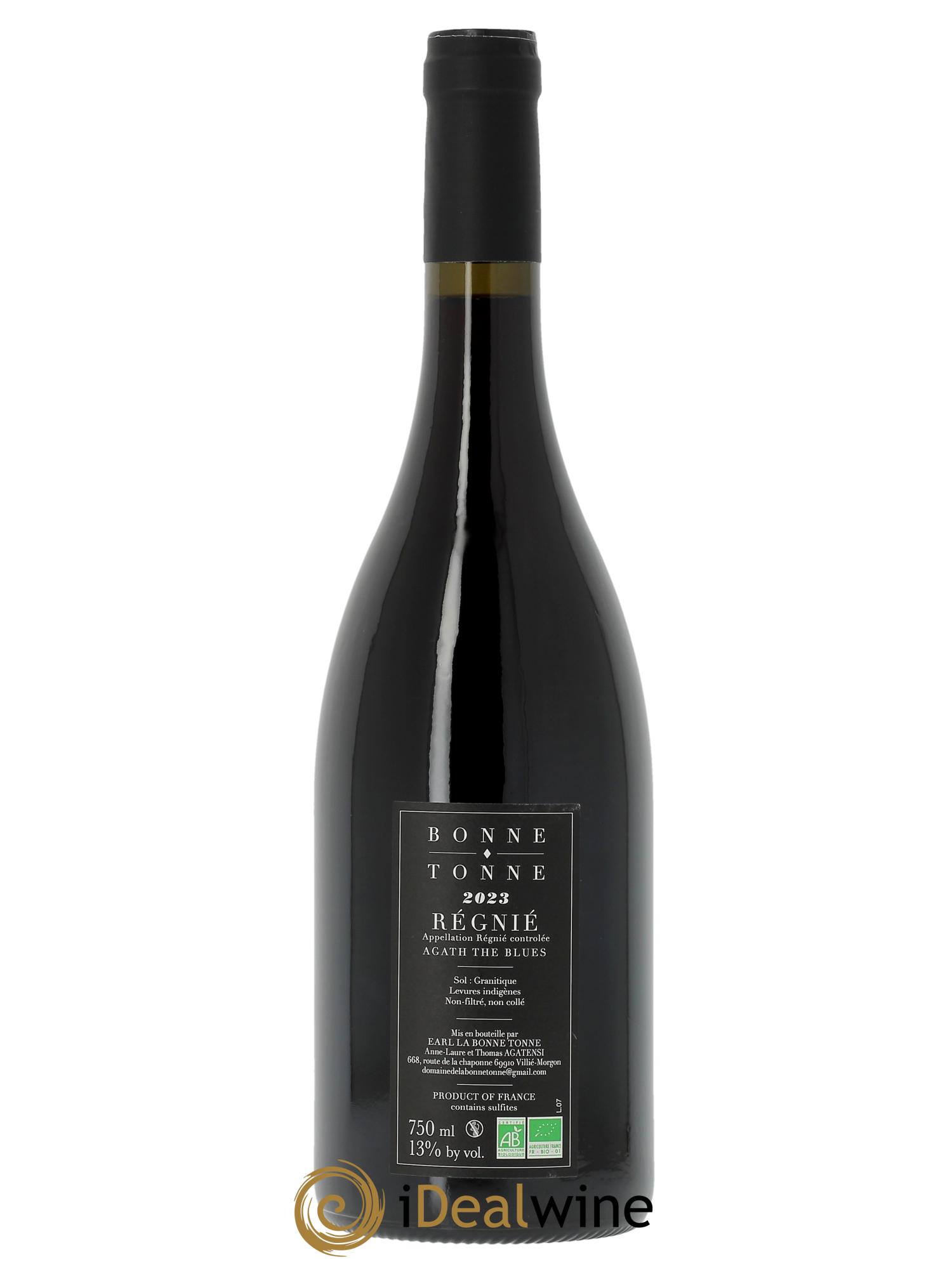 Régnié Agath the Blues La Bonne Tonne  2023 - Lot of 1 bottle - 1