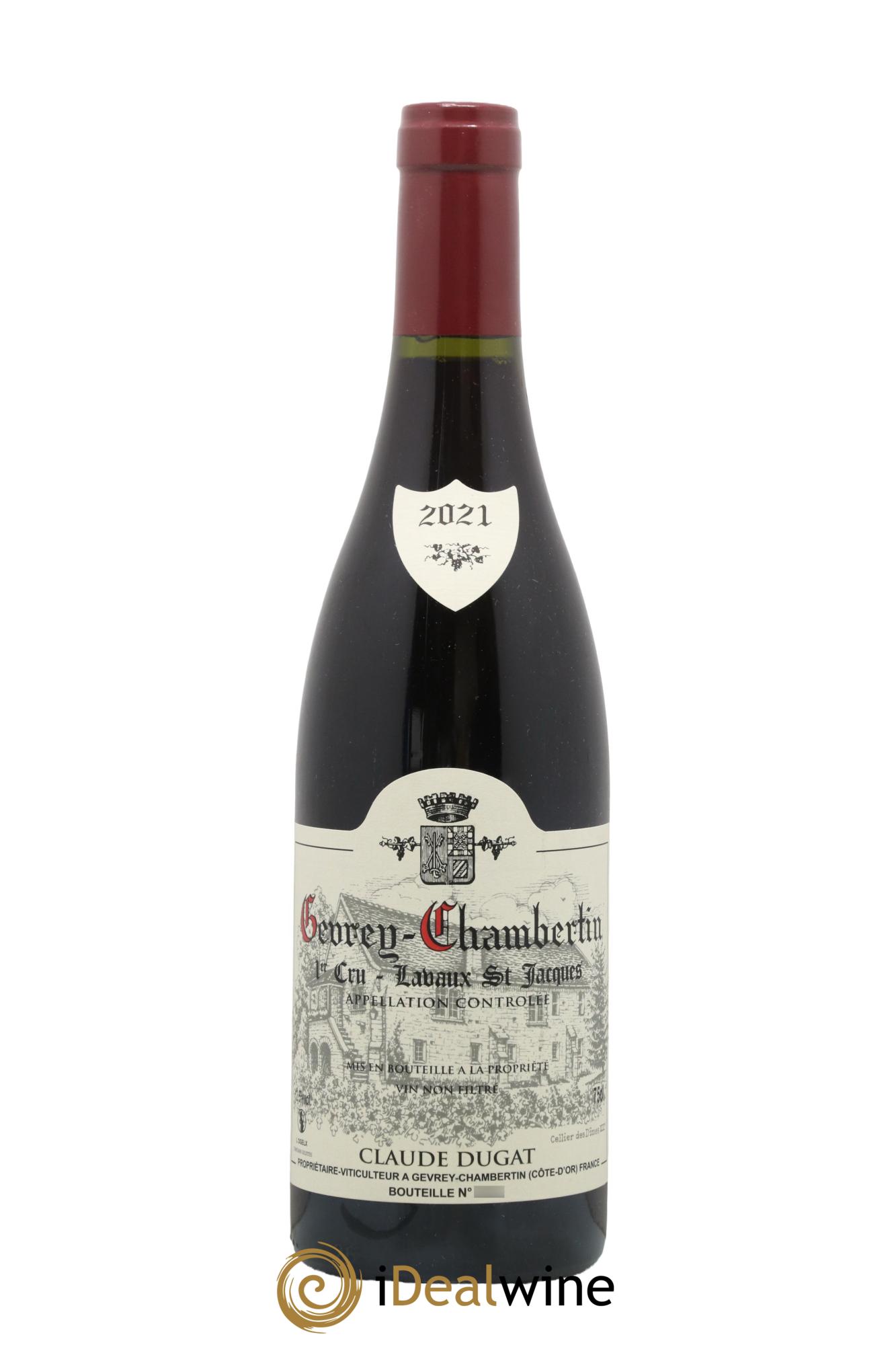 Gevrey-Chambertin 1er Cru Lavaux Saint-Jacques Claude Dugat 2021 - Lot de 1 bouteille - 0