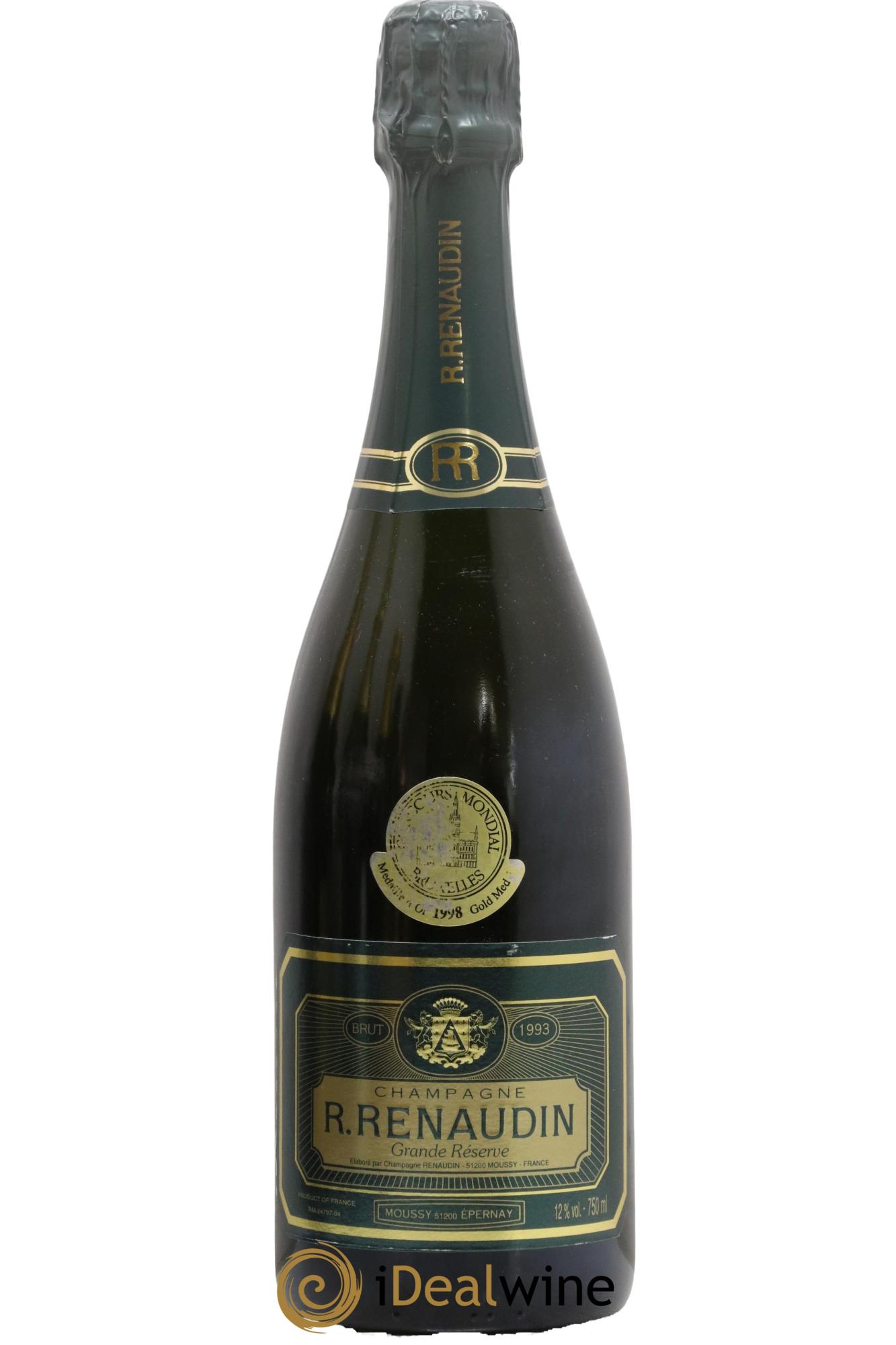 Champagne Grande Reserve Renaudin 1993 - Lot de 1 bouteille - 0