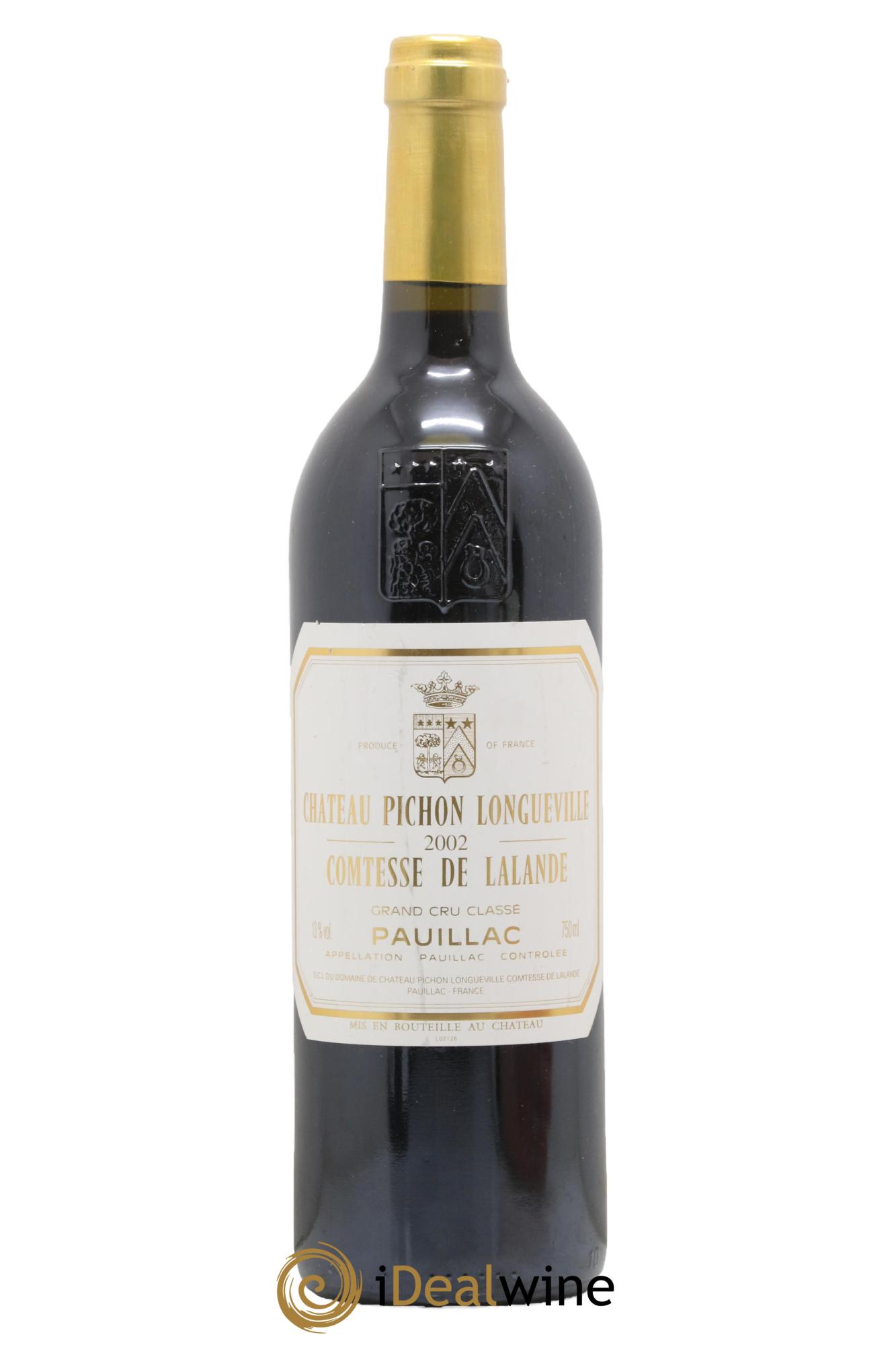 Château Pichon Longueville Comtesse de Lalande 2ème Grand Cru Classé 2002 - Lot de 1 bouteille - 0