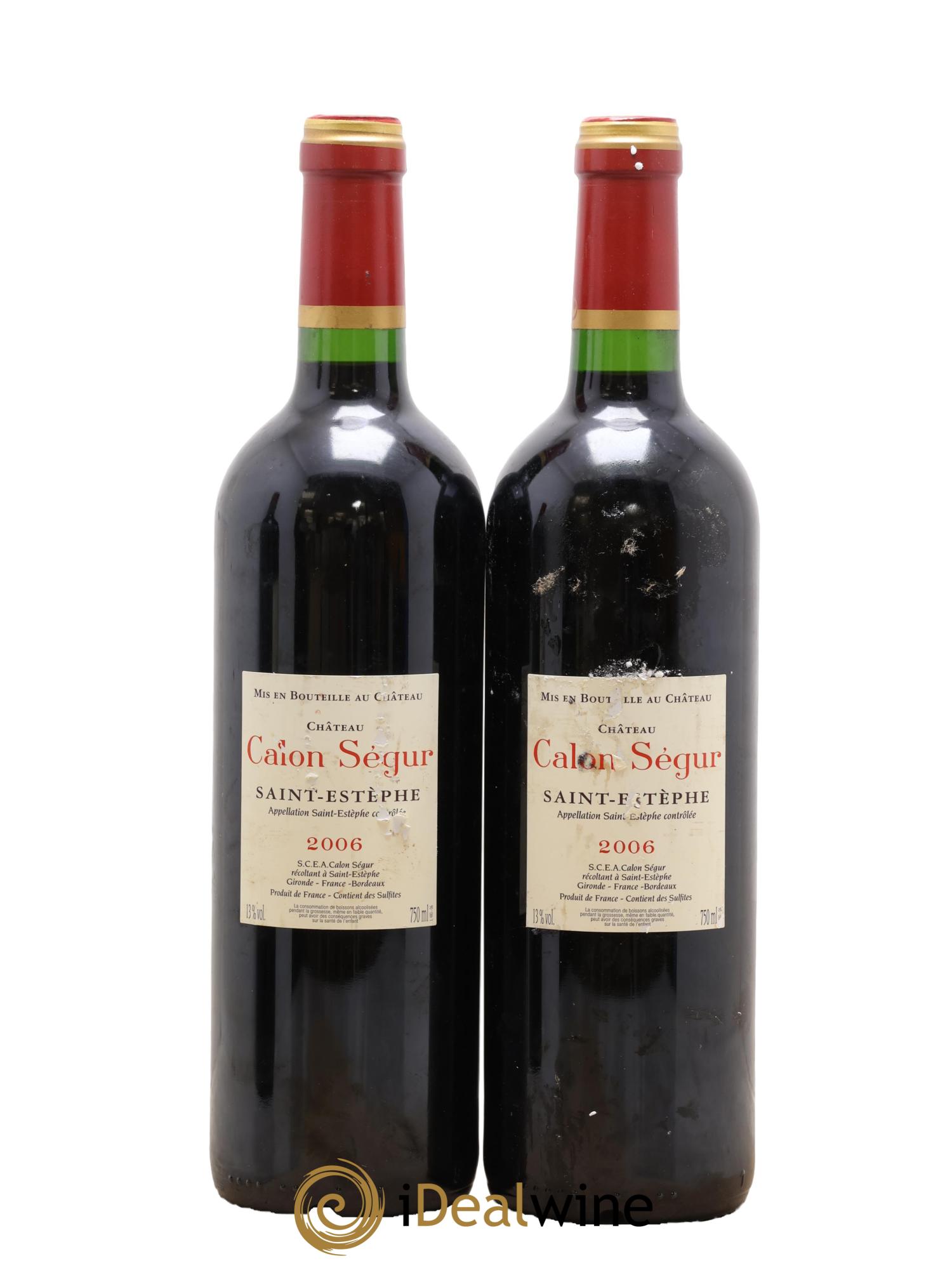 Château Calon Ségur 3ème Grand Cru Classé 2006 - Lotto di 2 bottiglie - 1