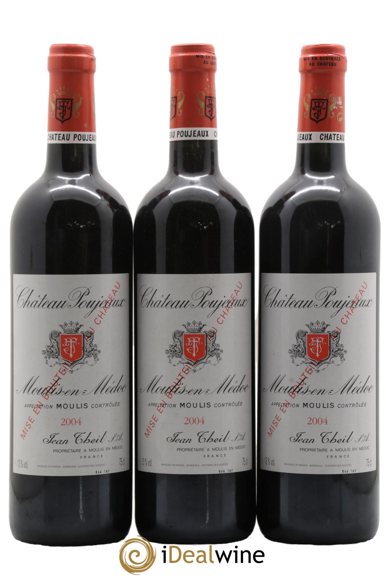 Château Poujeaux 2004 - Lot of 6 bottles - 1