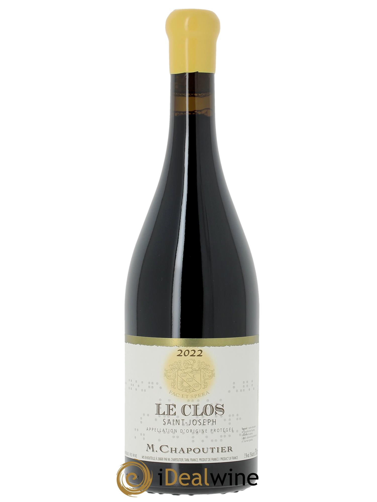 Saint-Joseph Le Clos Chapoutier (CBO à partir de 6 bts) 2022 - Lot de 1 bouteille - 0