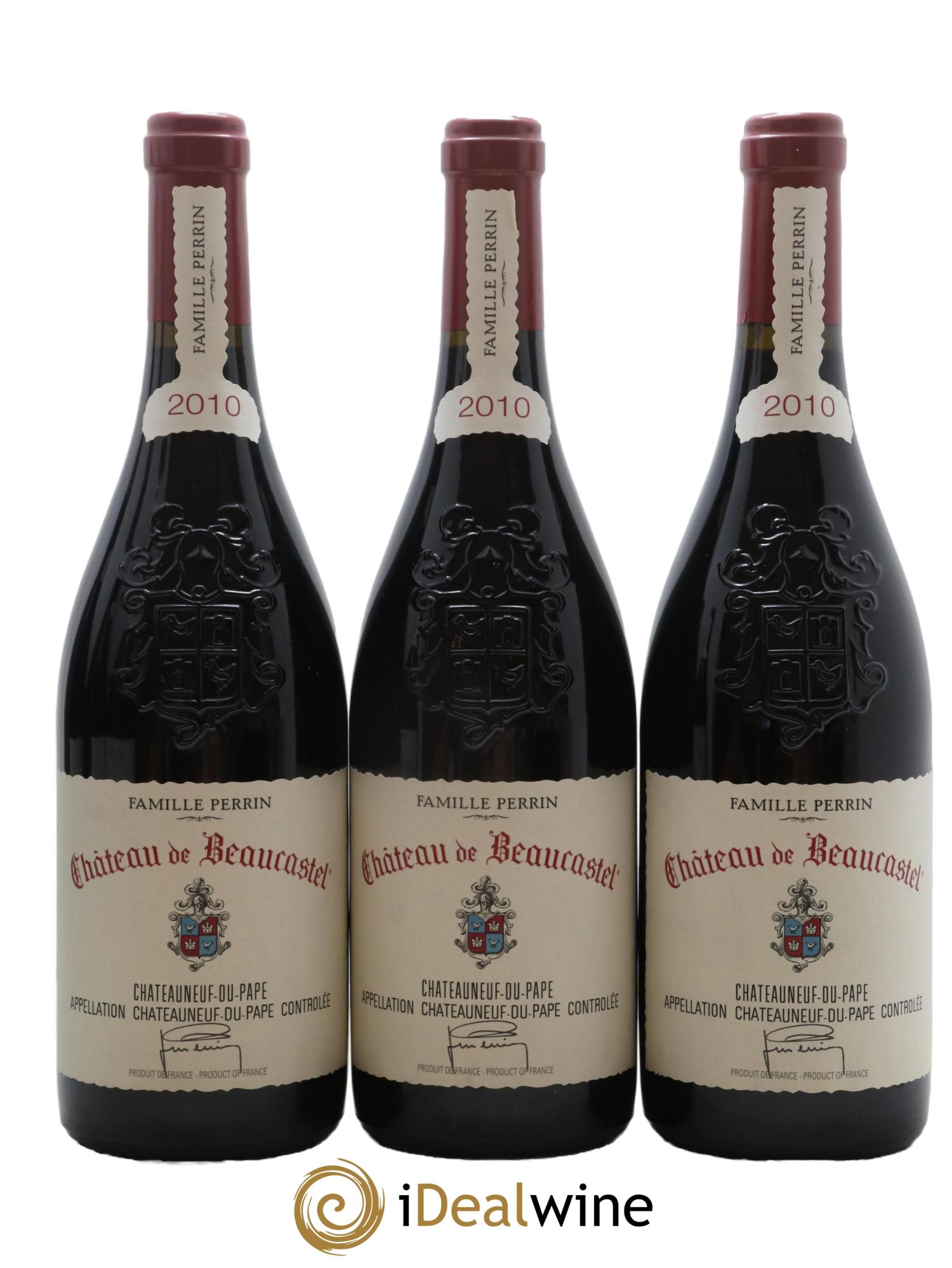 Châteauneuf-du-Pape Château de Beaucastel Famille Perrin 2010 - Lot de 6 bouteilles - 1
