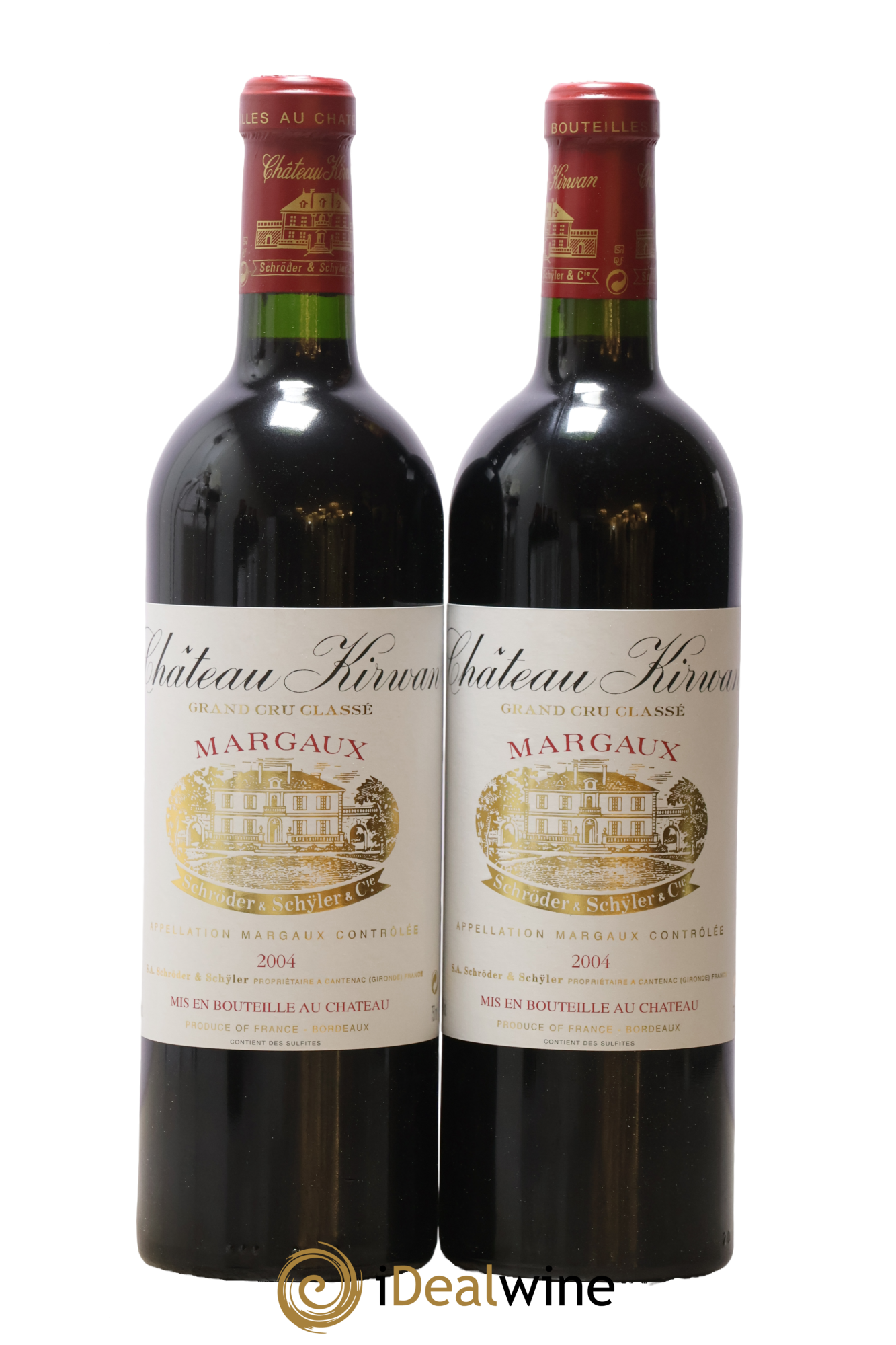 Château Kirwan 3ème Grand Cru Classé 2004 - Lot of 2 bottles - 0