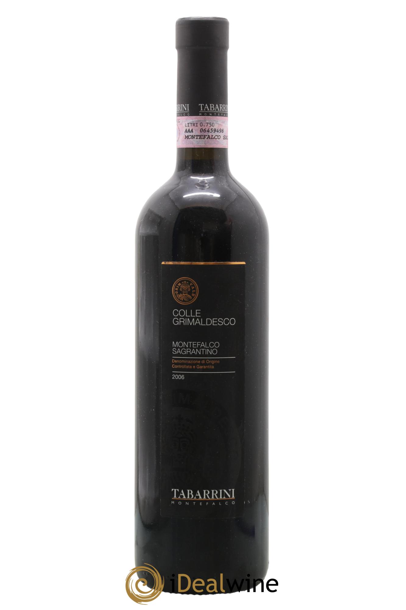 Montefalco DOC Sagrantino Colle Grimaldesco Domaine Tabarini 2006 - Lot de 1 bouteille - 0