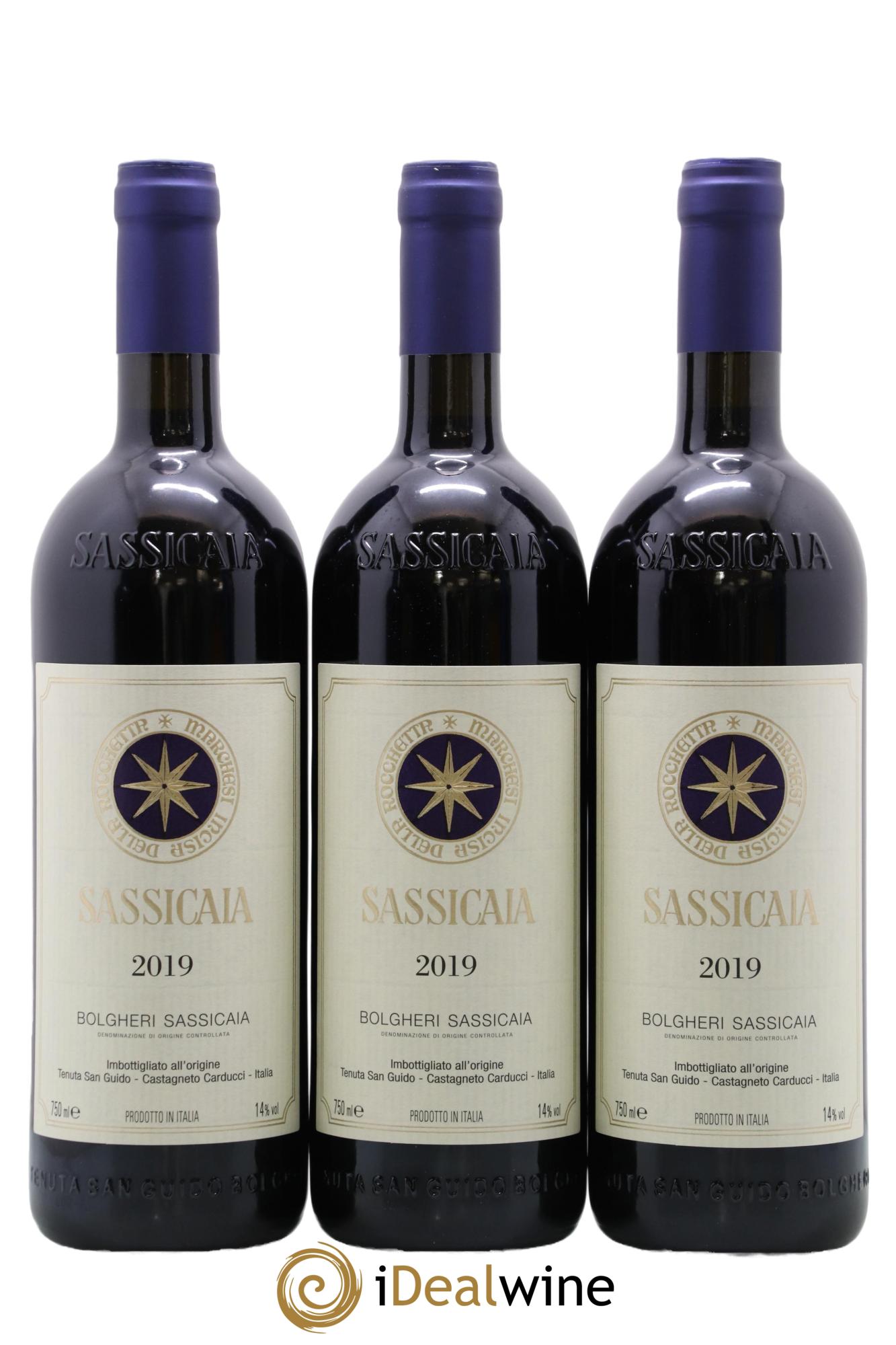 Bolgheri DOC Sassicaia Tenuta San Guido 2019 - Lot de 6 bouteilles - 1