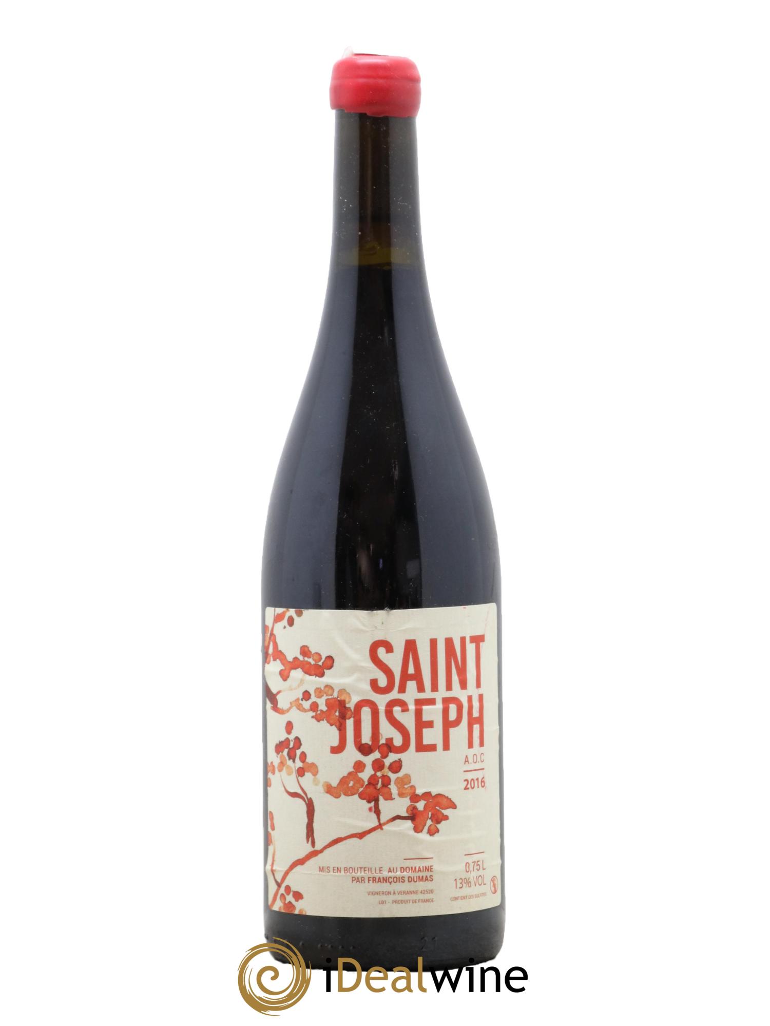 Saint-Joseph Francois Dumas 2016 - Lot de 1 bouteille - 0