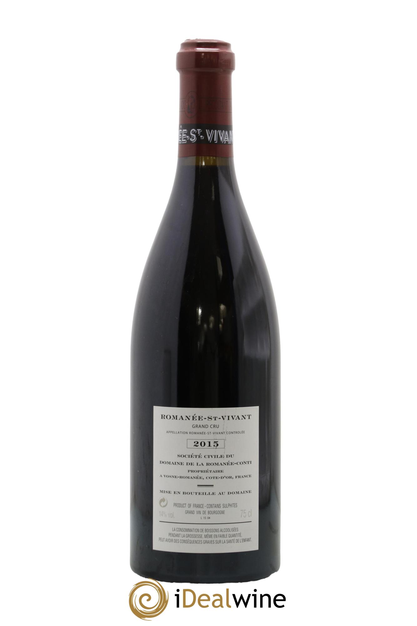 Romanée-Saint-Vivant Grand Cru Domaine de la Romanée-Conti 2015 - Lotto di 1 bottiglia - 1