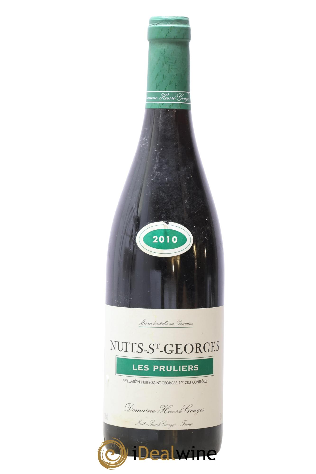 Nuits-Saint-Georges 1er Cru Les Pruliers Henri Gouges 2010 - Lot de 1 bouteille - 0