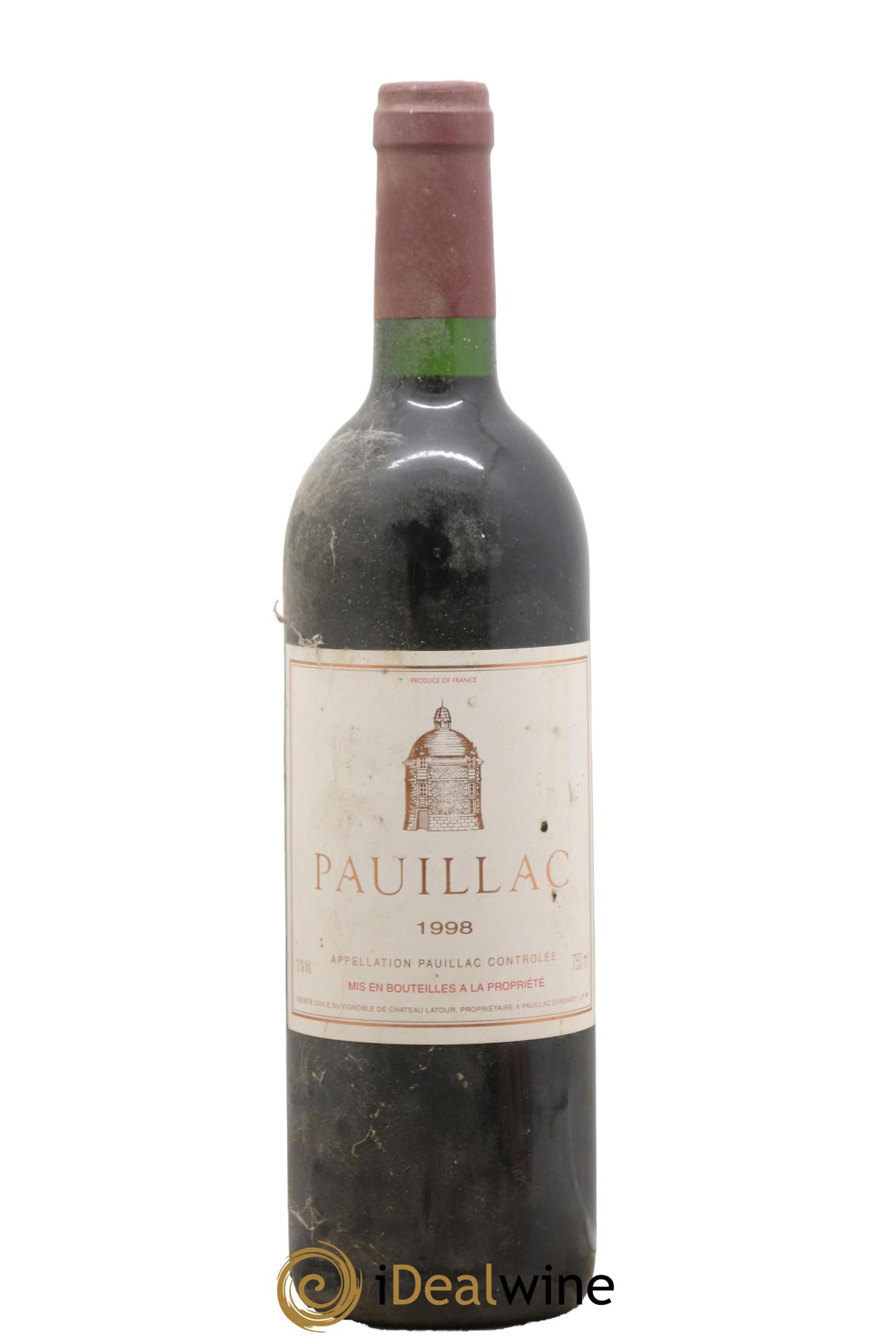 Pauillac de Château Latour 1998 - Posten von 1 Flasche - 0