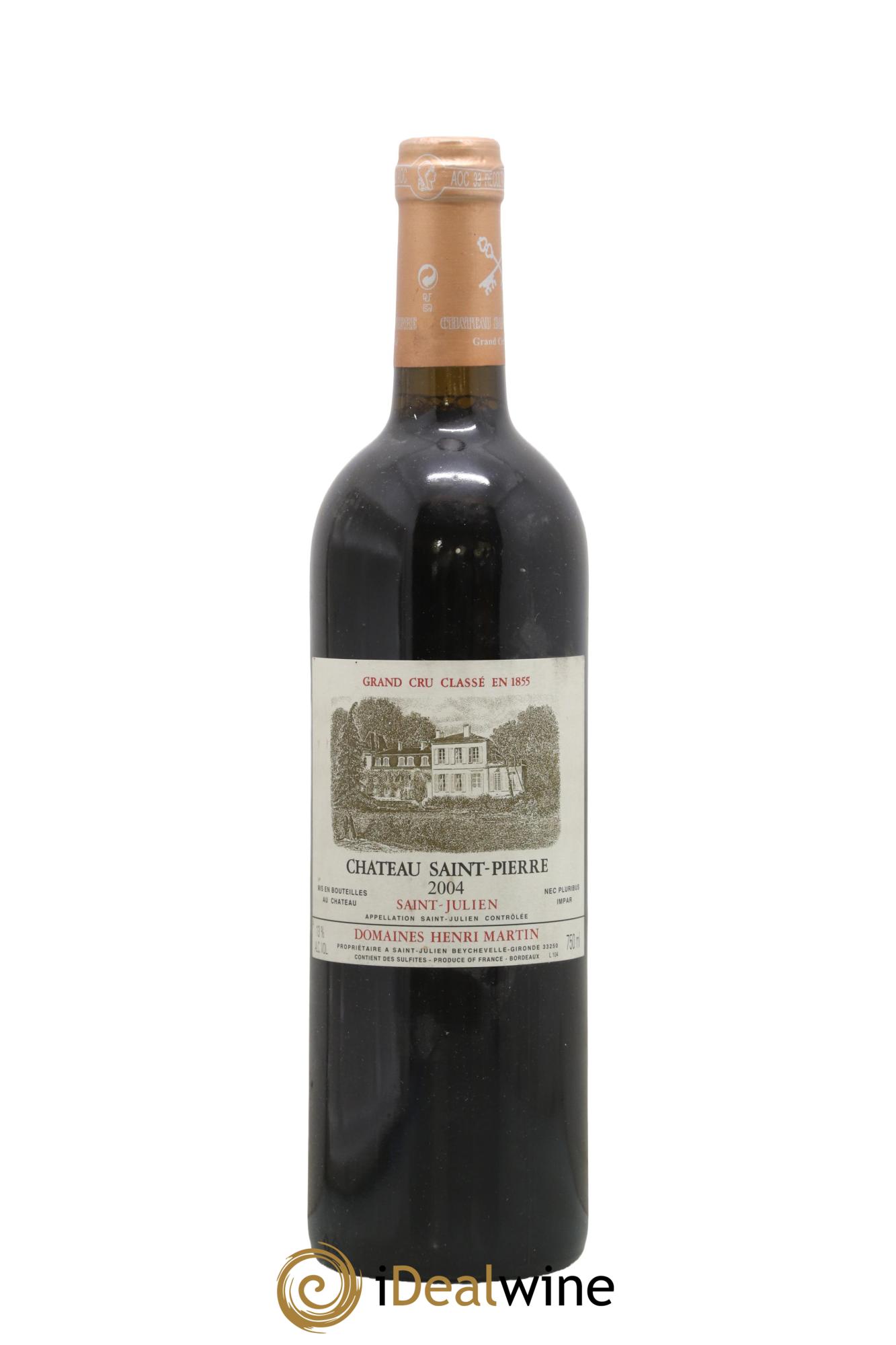 Château Saint-Pierre 4ème Grand Cru Classé 2004 - Lotto di 1 bottiglia - 0