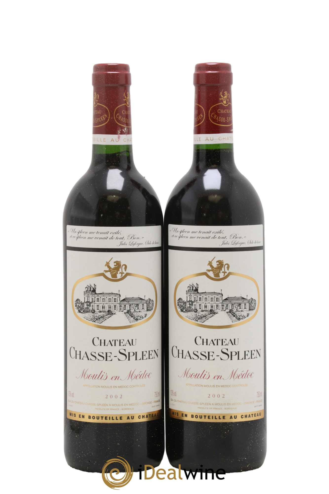 Château Chasse Spleen 2002 - Posten von 2 Flaschen - 0
