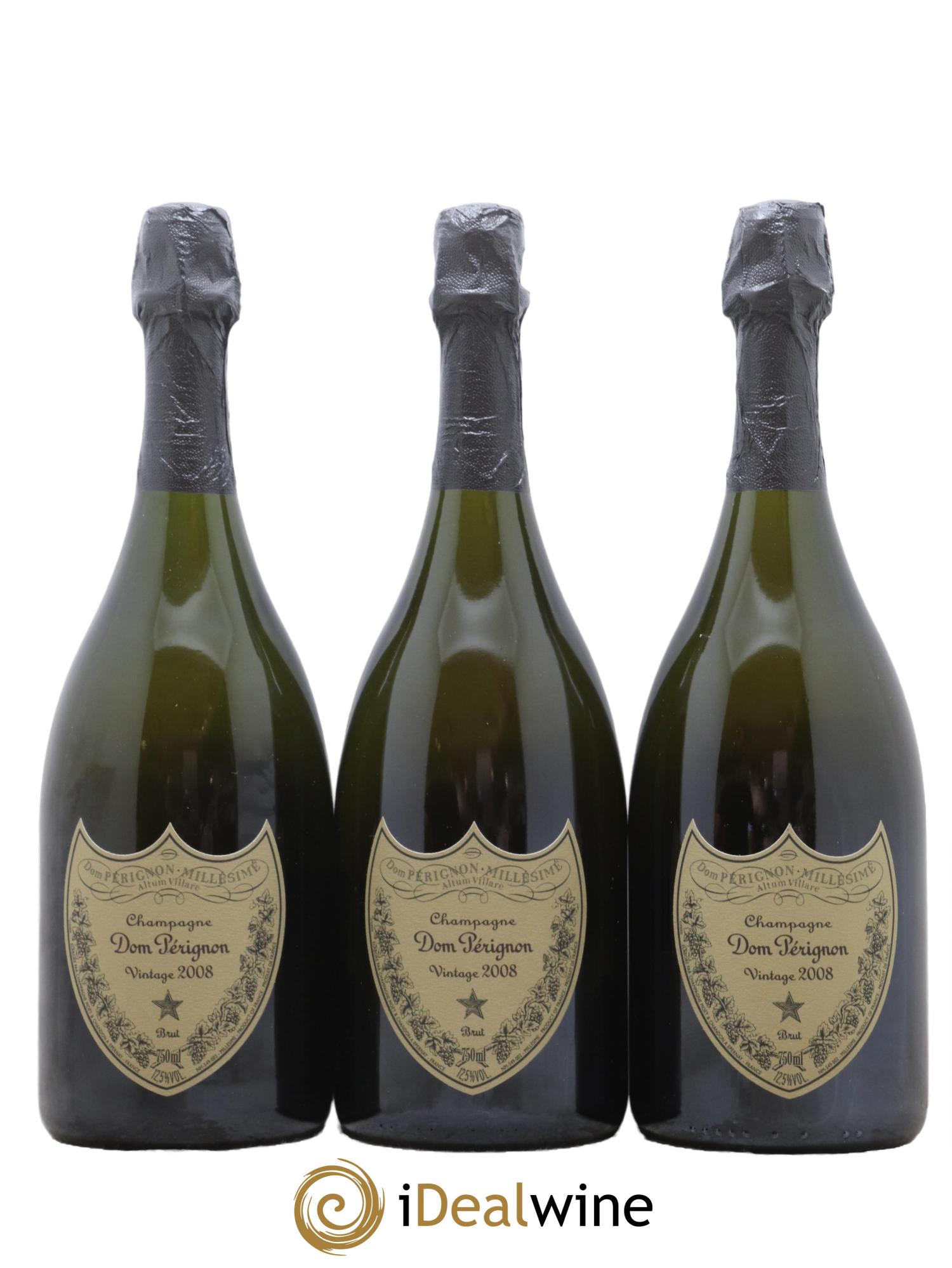Brut Dom Pérignon 2008 - Lot de 3 bouteilles - 0