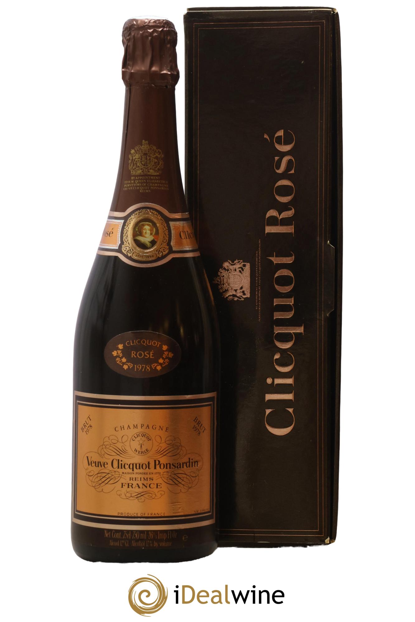 Vintage Rosé Veuve Clicquot 1978 - Lot de 1 bouteille - 0