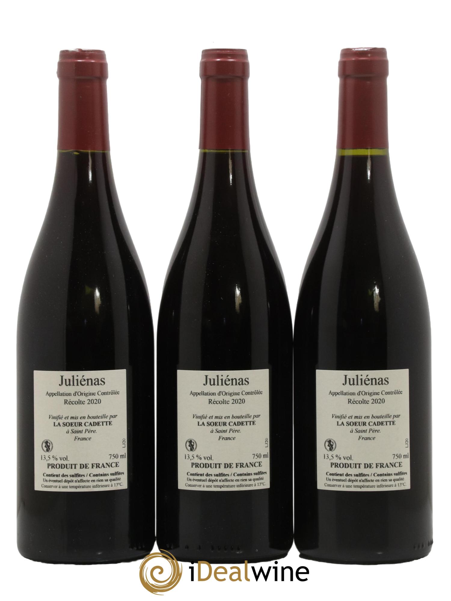 Julienas La Soeur Cadette 2020 - Lot de 3 bouteilles - 1