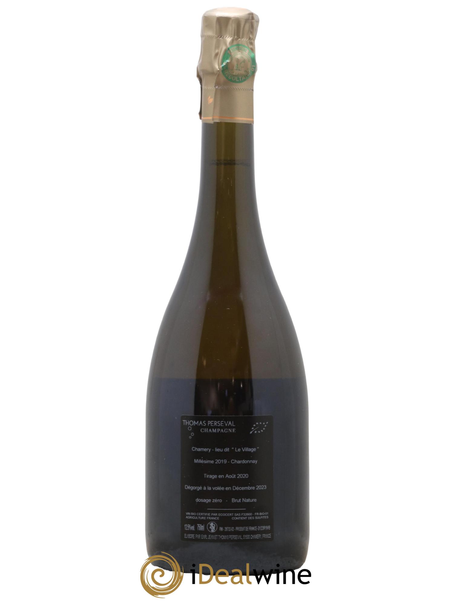Le Village Chardonnay Thomas Perseval 2019 - Lot de 1 bouteille - 1