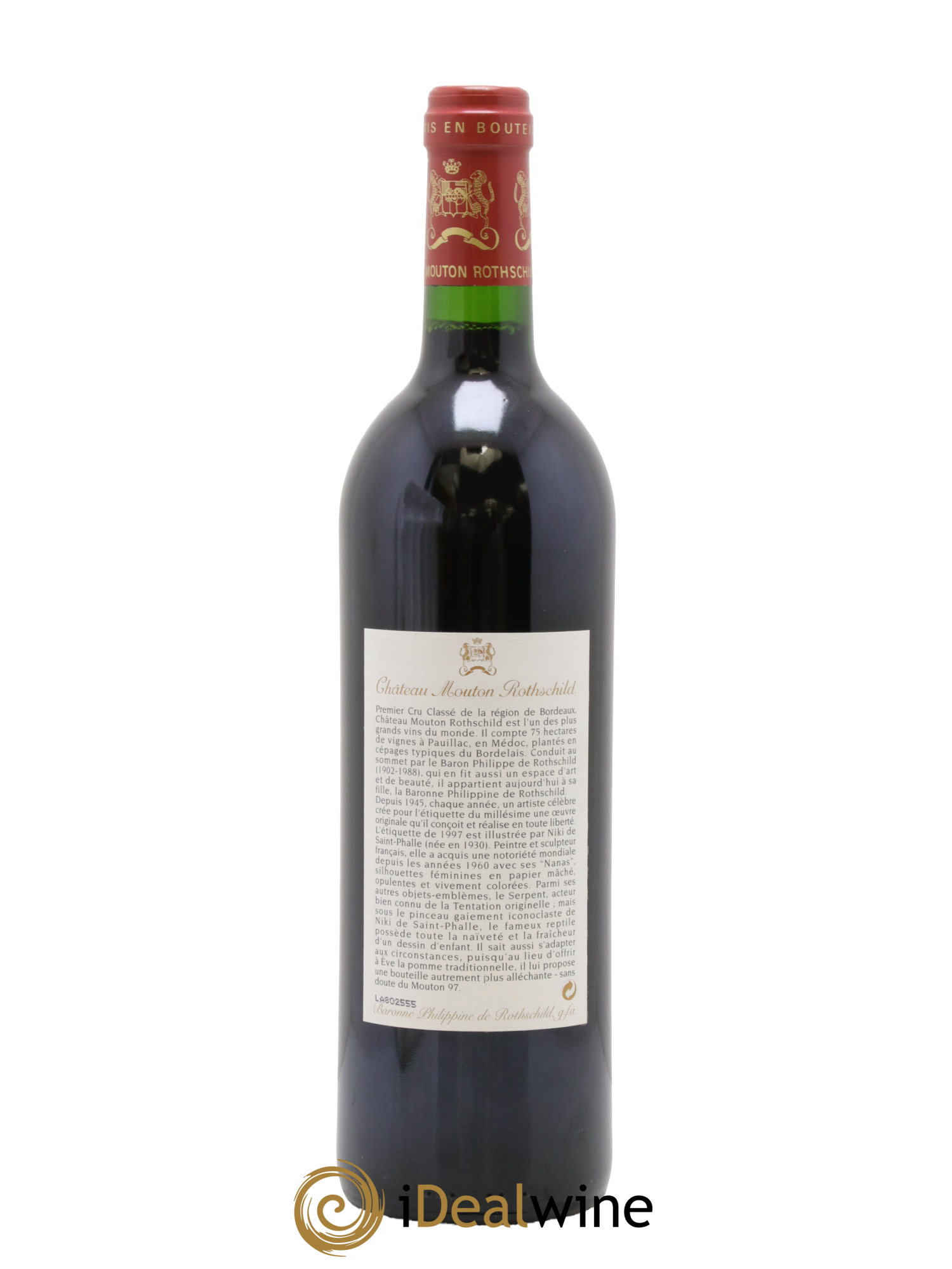 Château Mouton Rothschild 1er Grand Cru Classé 1997 - Lotto di 1 bottiglia - 1