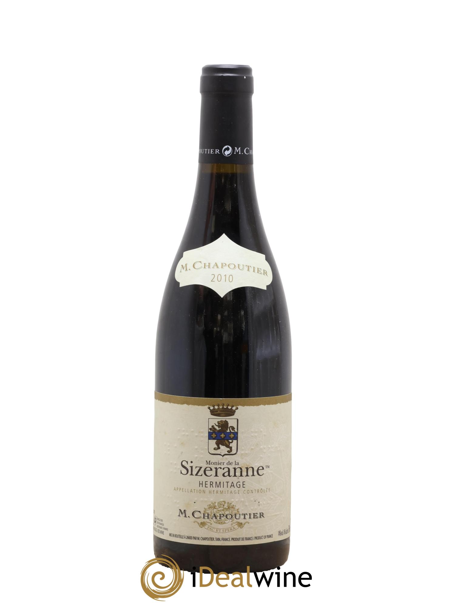 Hermitage Monier de La Sizeranne Chapoutier 2010 - Posten von 1 Flasche - 0