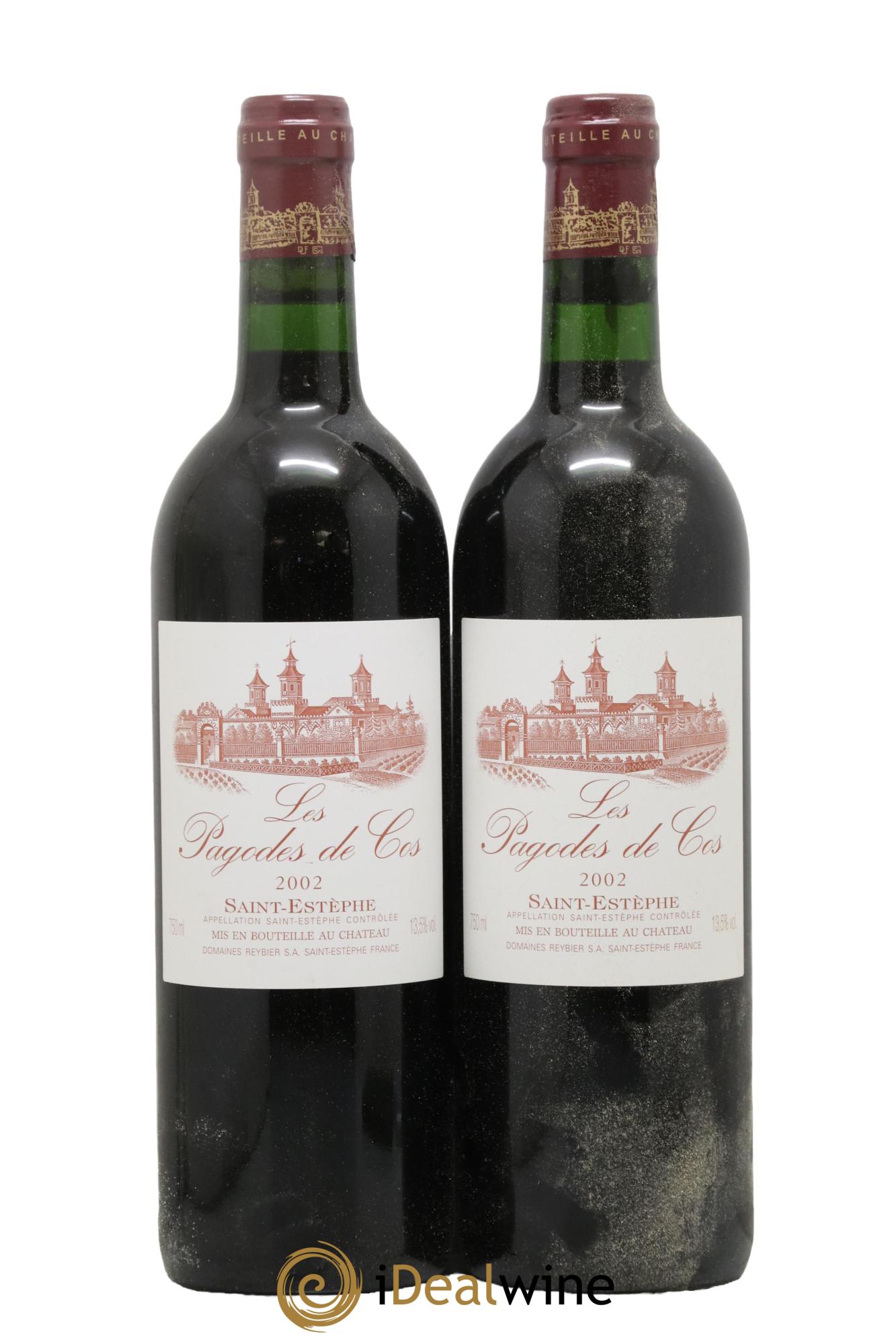 Les Pagodes de Cos Second Vin 2002 - Lot of 2 bottles - 0
