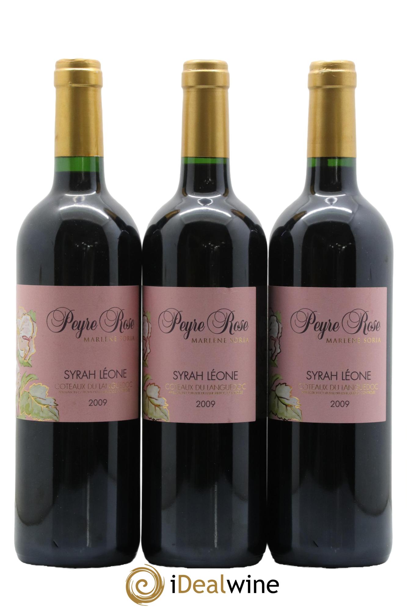 Coteaux du Languedoc Domaine Peyre Rose Belle Léone (anciennement Syrah Léone) Marlène Soria 2009 - Lot de 3 bouteilles - 0