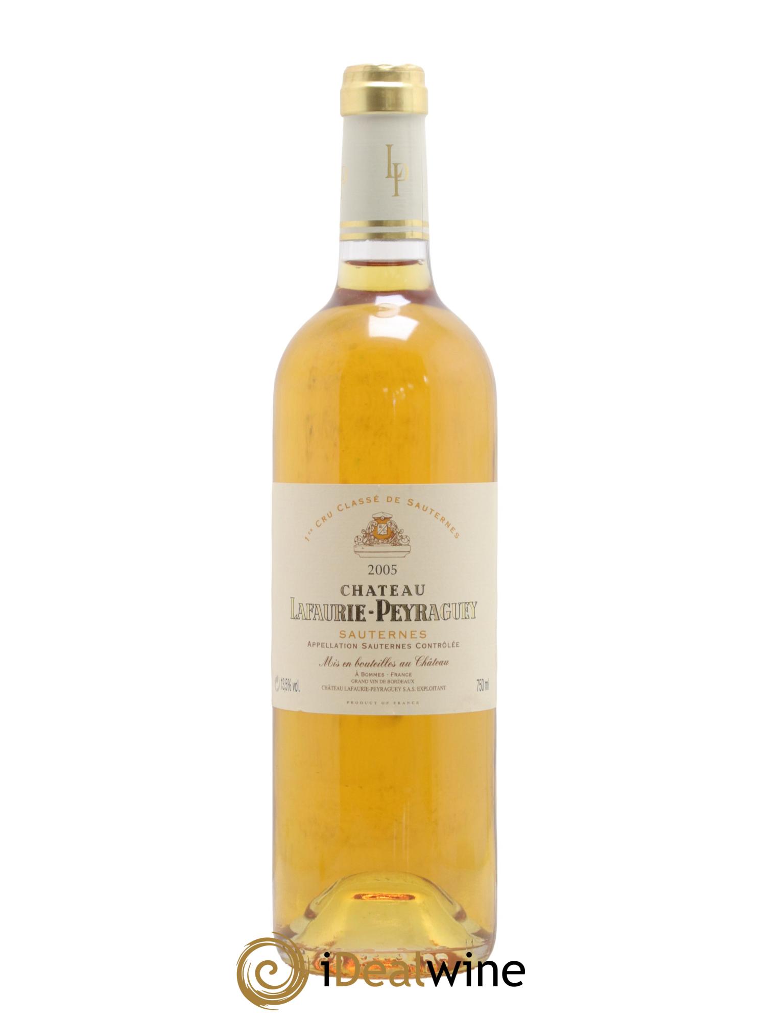 Château Lafaurie-Peyraguey 1er Grand Cru Classé 2005 - Lot de 1 bouteille - 0