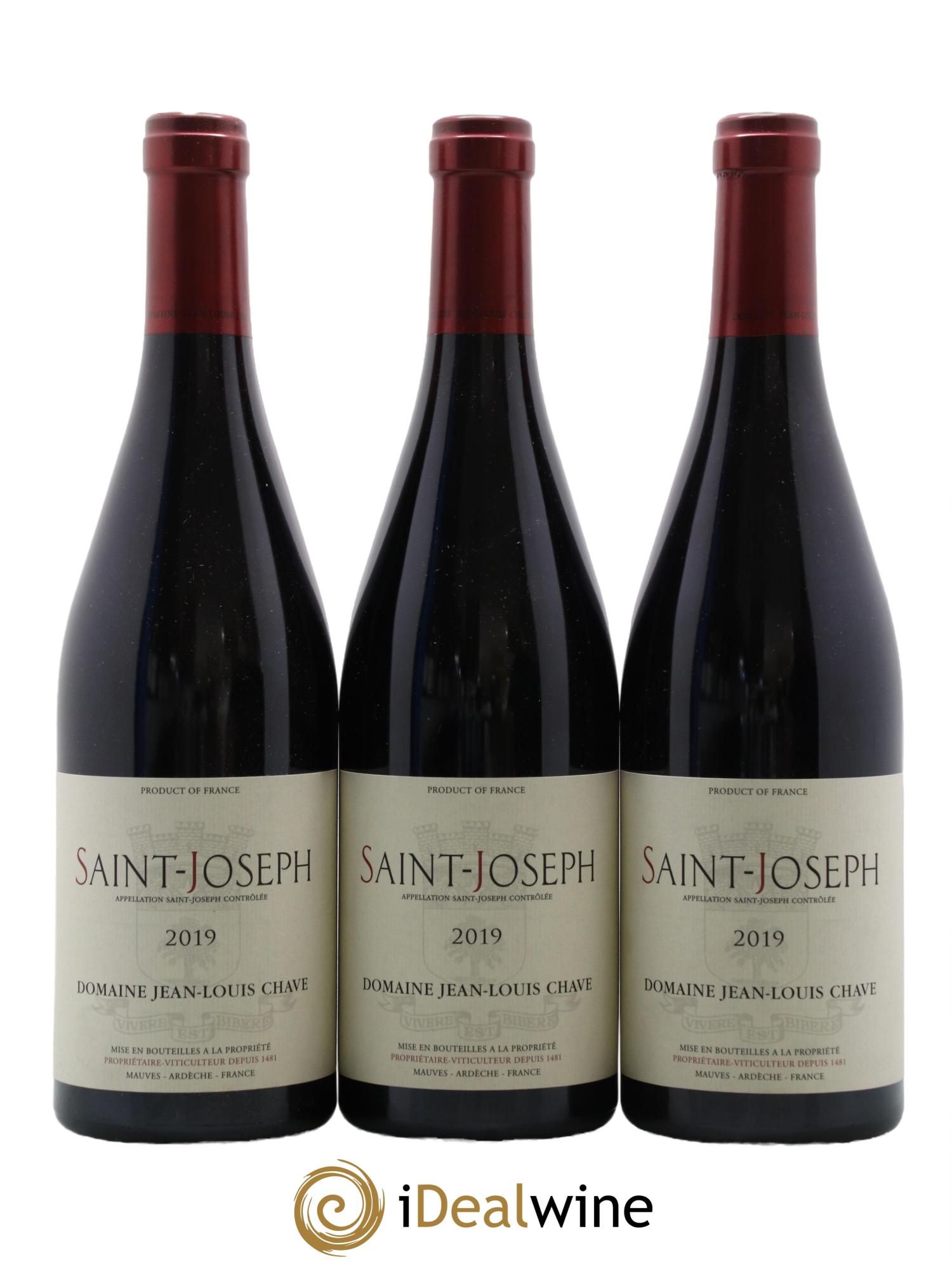 Saint-Joseph Jean-Louis Chave 2019 - Lot de 3 bouteilles - 0