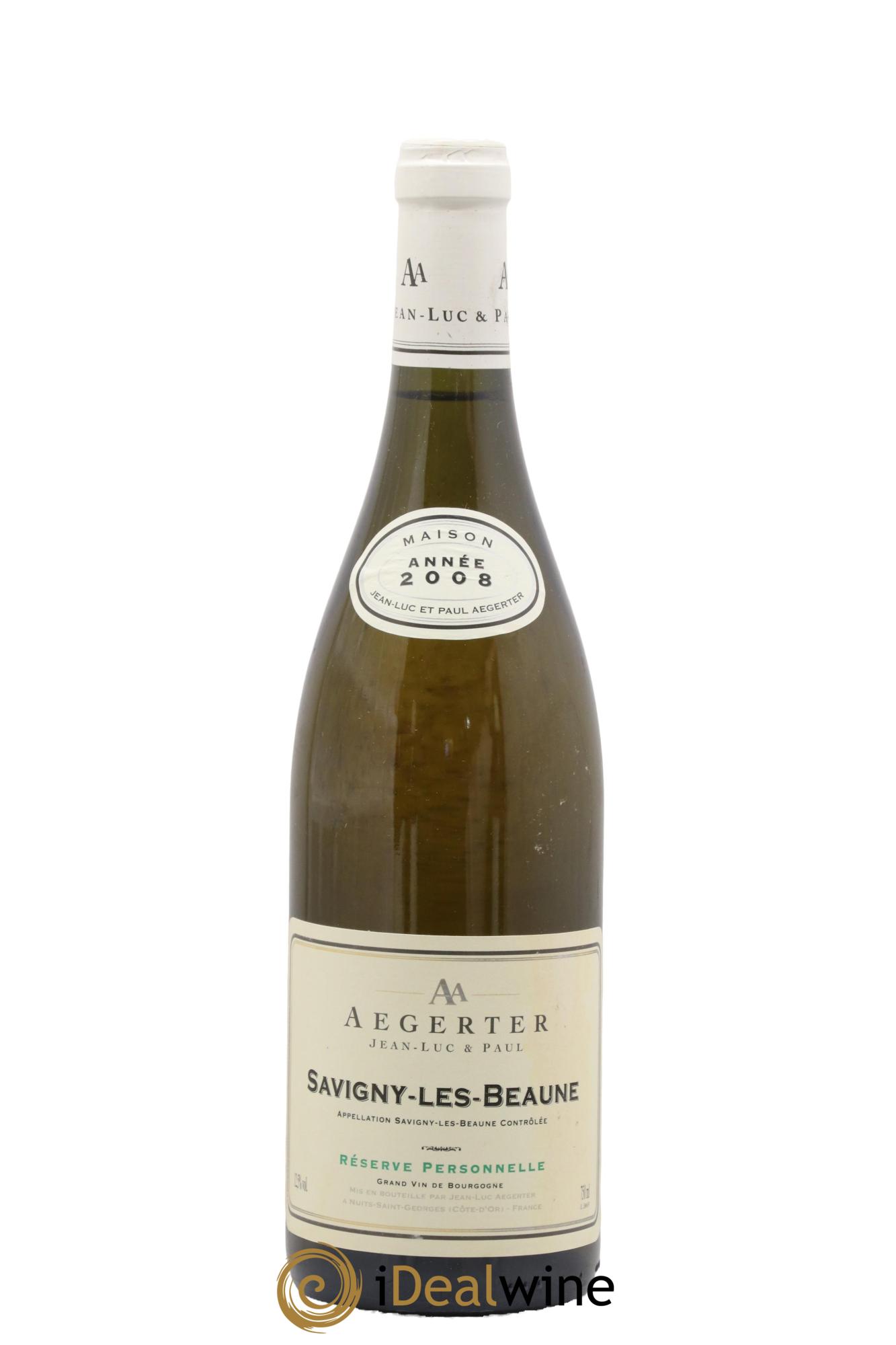 Savigny-lès-Beaune Réserve Personnelle JL Et Paul Aegerter 2008 - Posten von 1 Flasche - 0