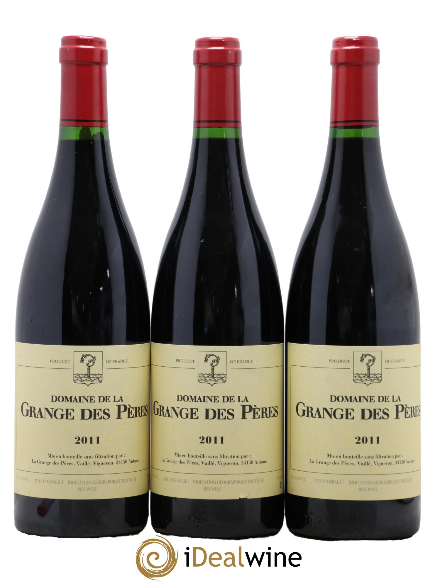 IGP Pays d'Hérault Grange des Pères Laurent Vaillé 2011 - Lotto di 3 bottiglie - 0