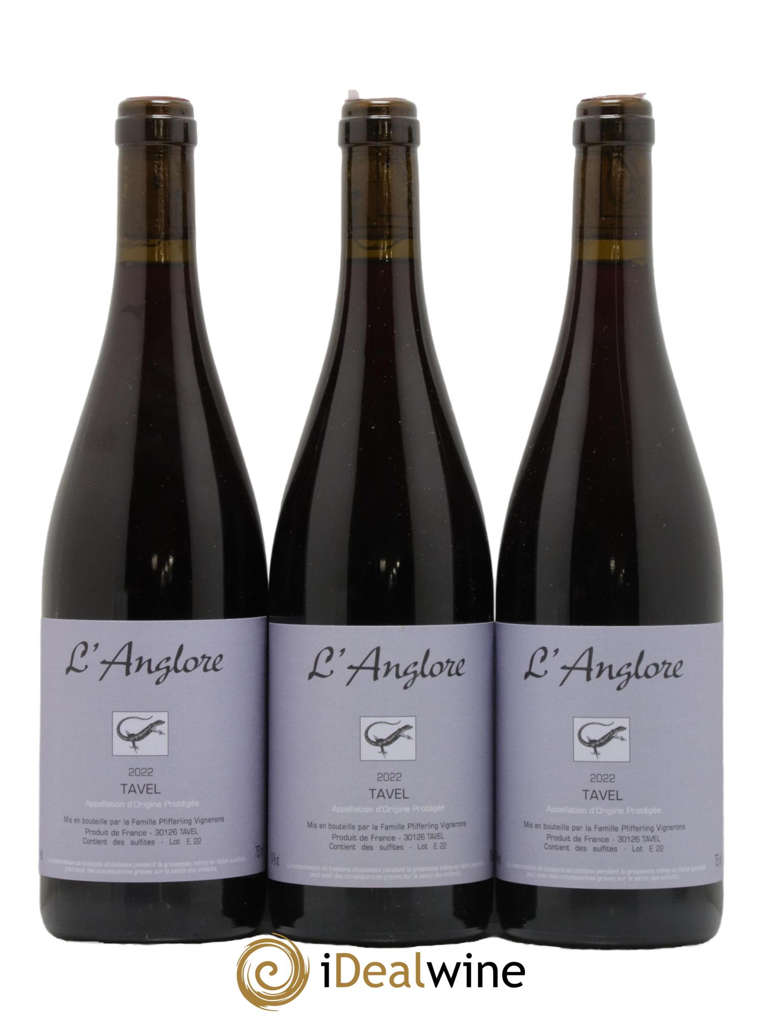 Tavel L'Anglore 2022 - Posten von 3 Flaschen - 0