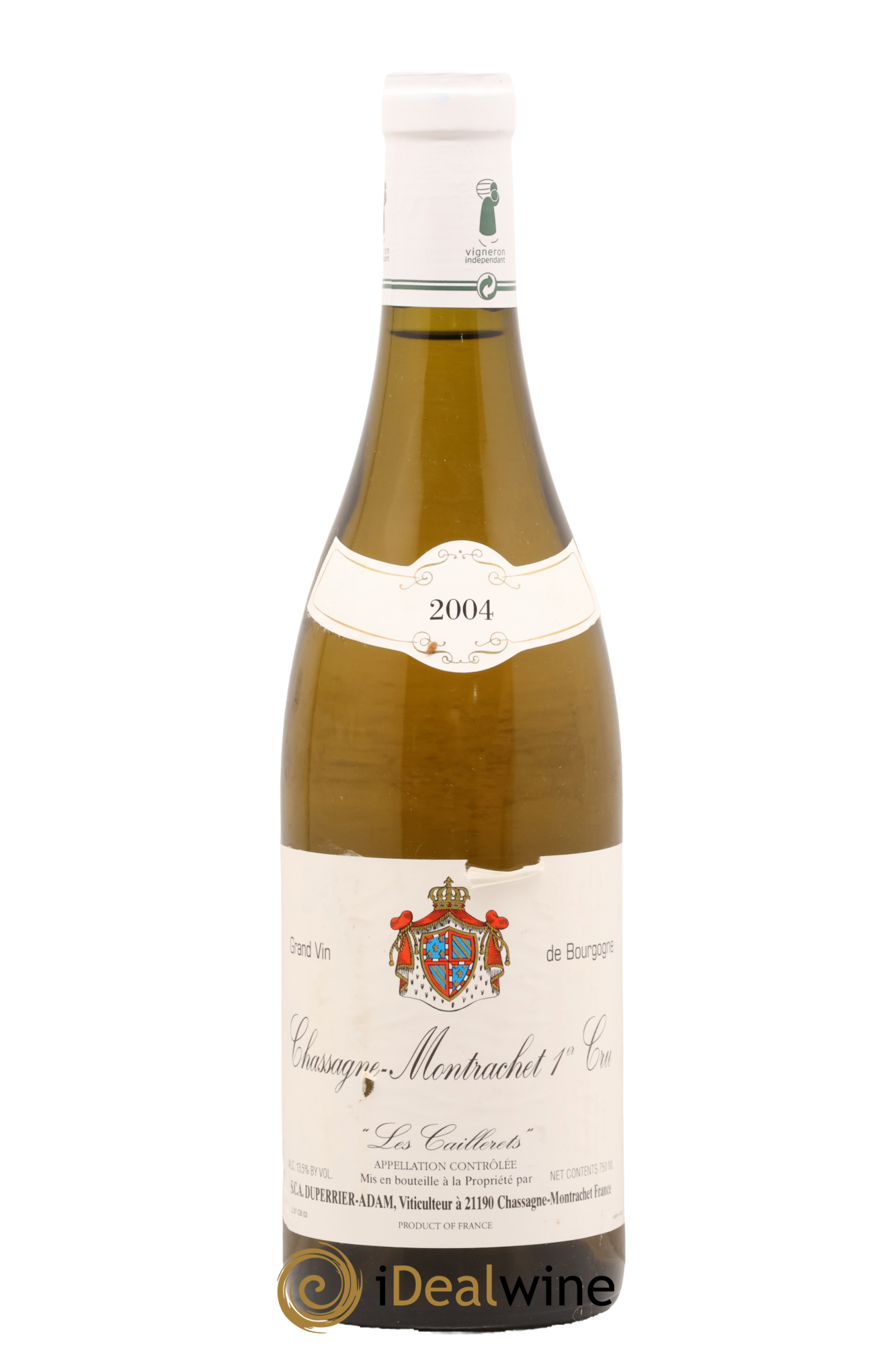 Chassagne-Montrachet 1er Cru Les Caillerets Sca Duperrier Adam 2004 - Lot de 1 bouteille - 0