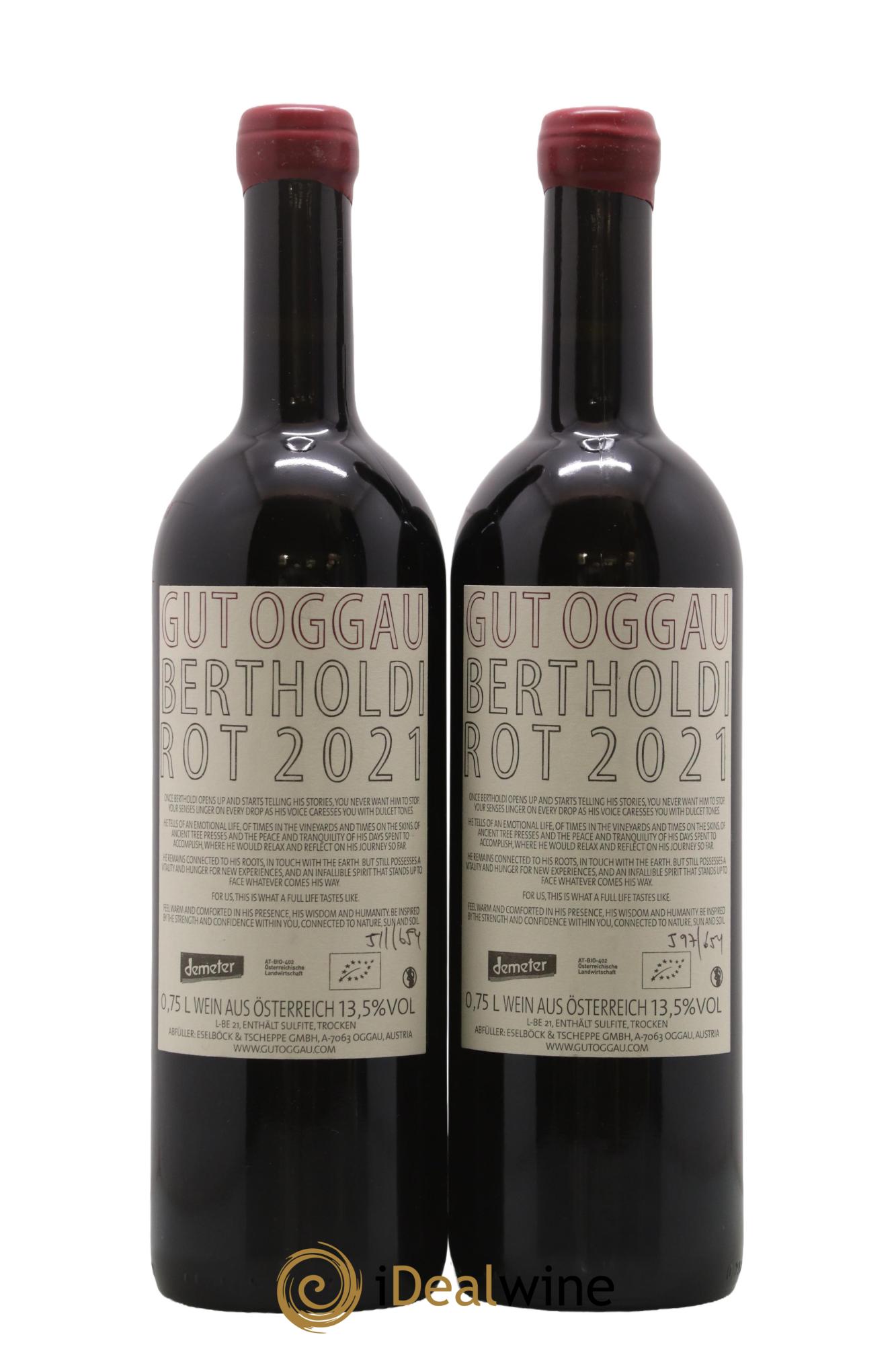 Burgenland Bertholdi Gut Oggau 2021 - Lotto di 2 bottiglie - 1