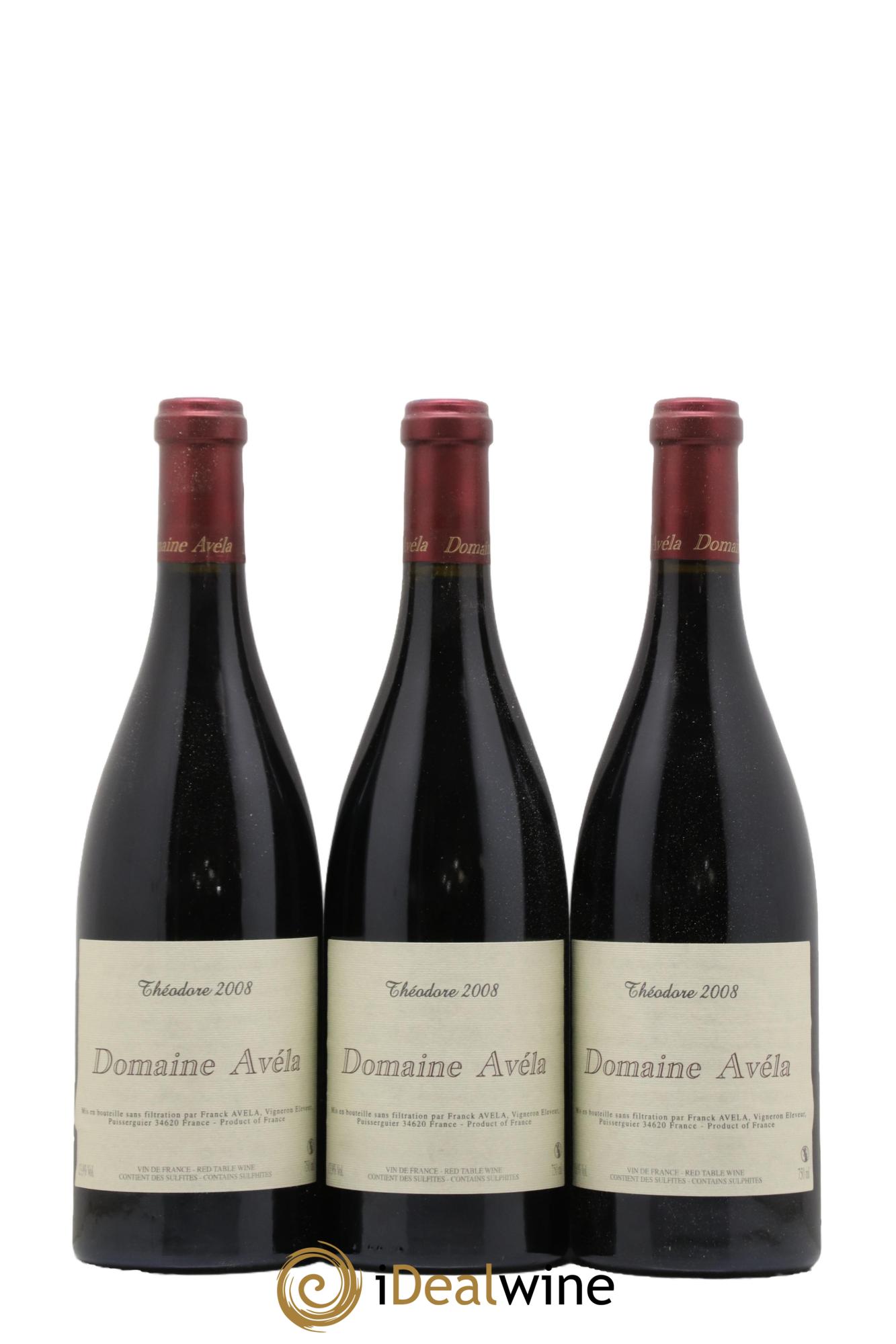 Vin de France Théodore Avéla  2008 - Lot de 6 bouteilles - 2