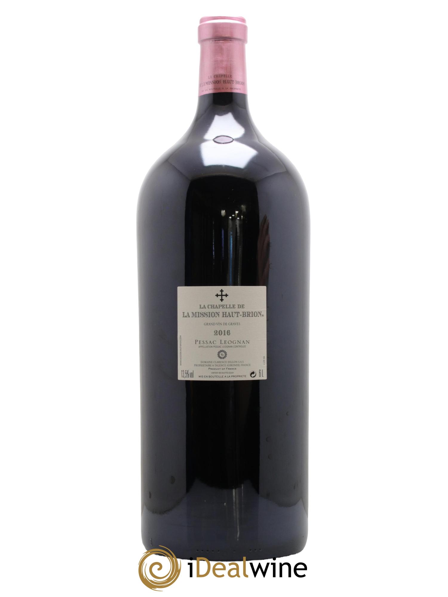 La Chapelle de La Mission Haut-Brion Second Vin 2016 - Lotto di 1 mathusalem - 1