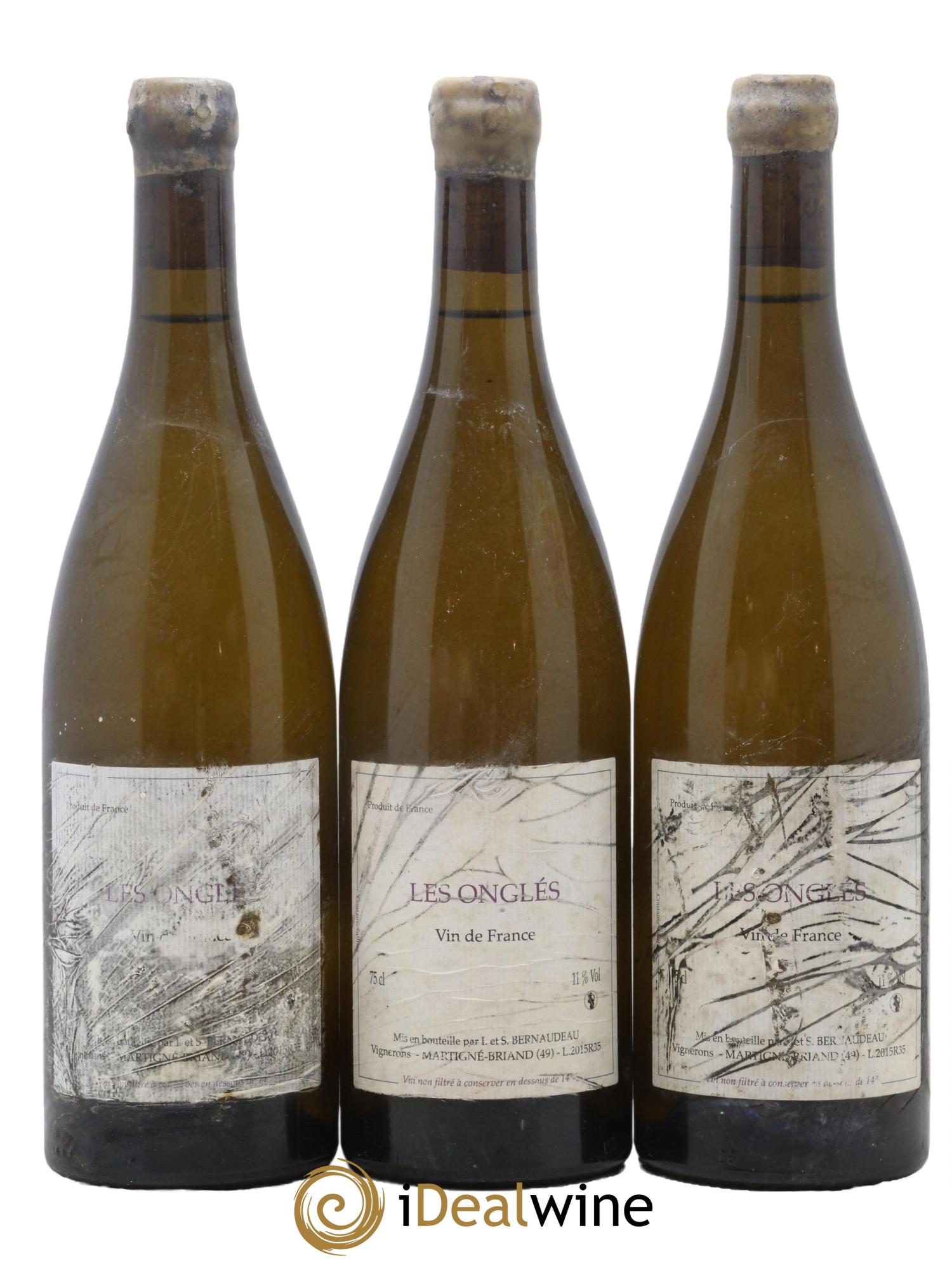 Vin de France Les Onglés Stéphane Bernaudeau 2015 - Lot de 3 bouteilles - 0
